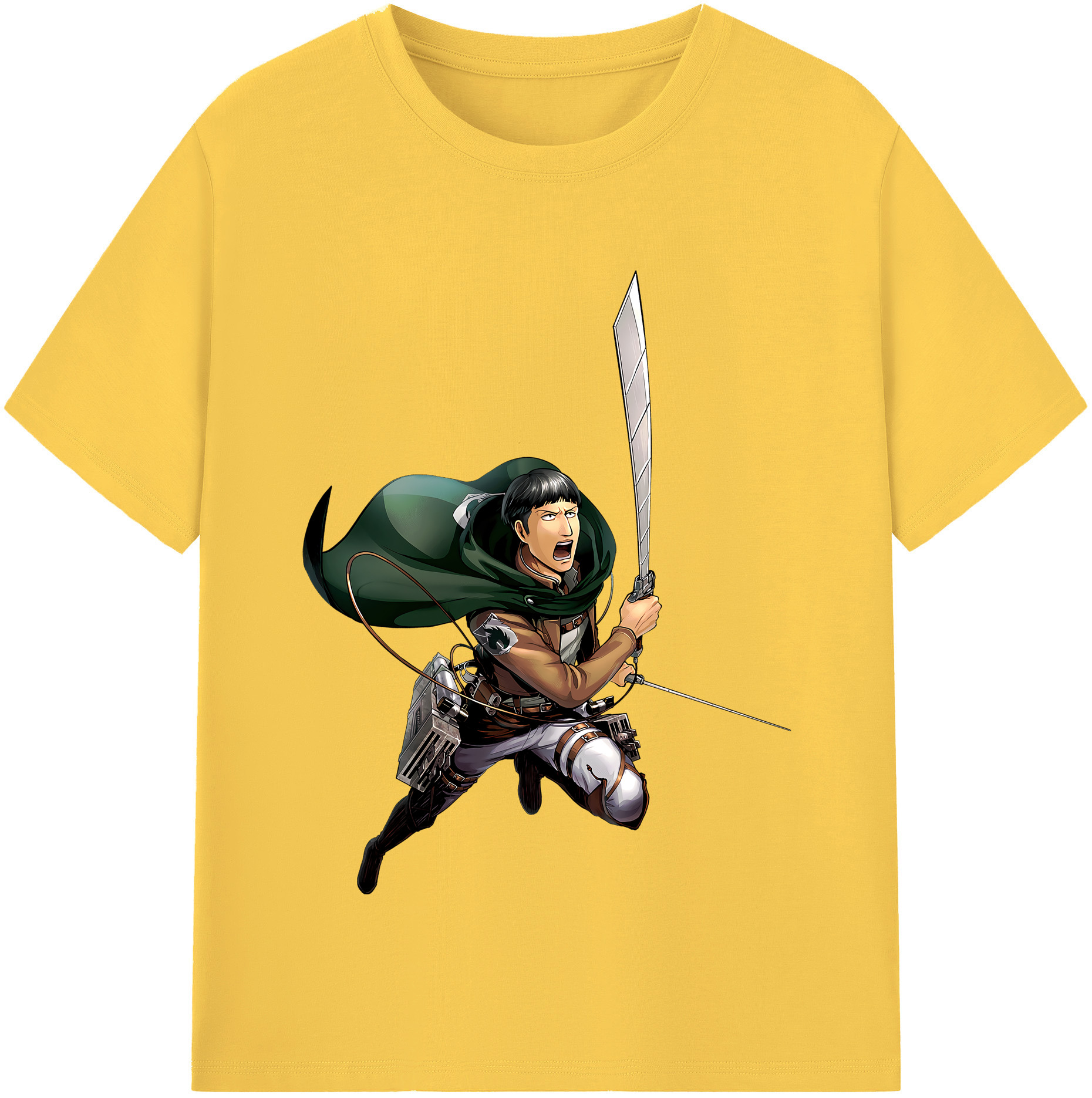 （画像用） 進撃の巨人 Attack on Titan 綿100％半袖Tシャツ（フロントプリント）