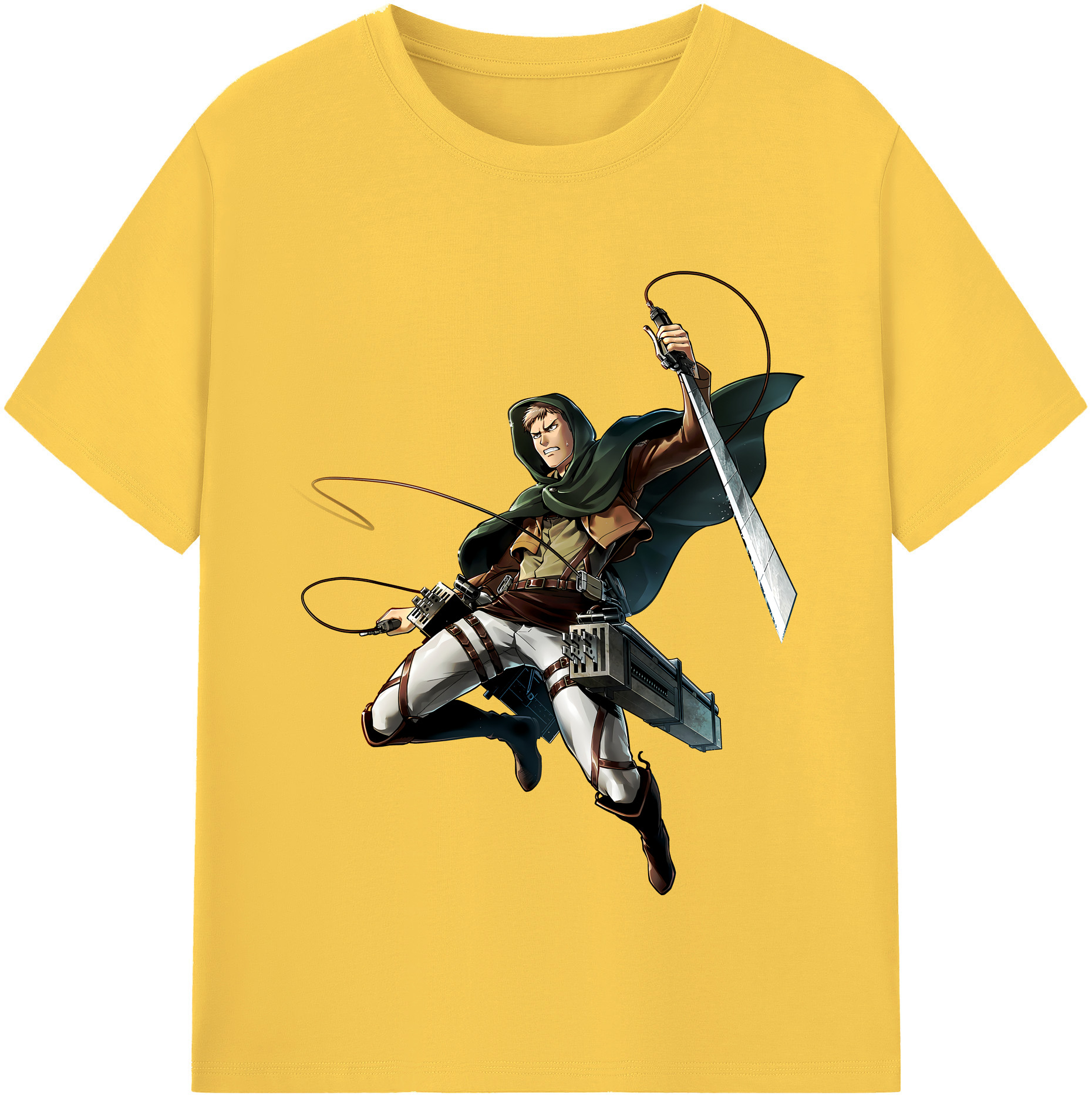 （画像用） 進撃の巨人 Attack on Titan 綿100％半袖Tシャツ（フロントプリント）
