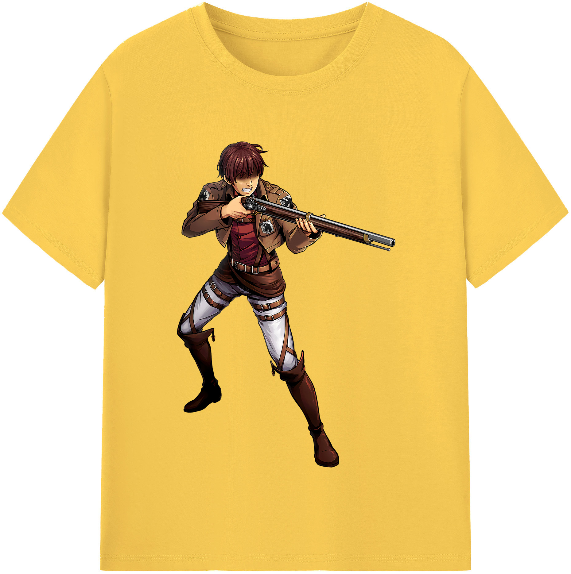 （画像用） 進撃の巨人 Attack on Titan 綿100％半袖Tシャツ（フロントプリント）