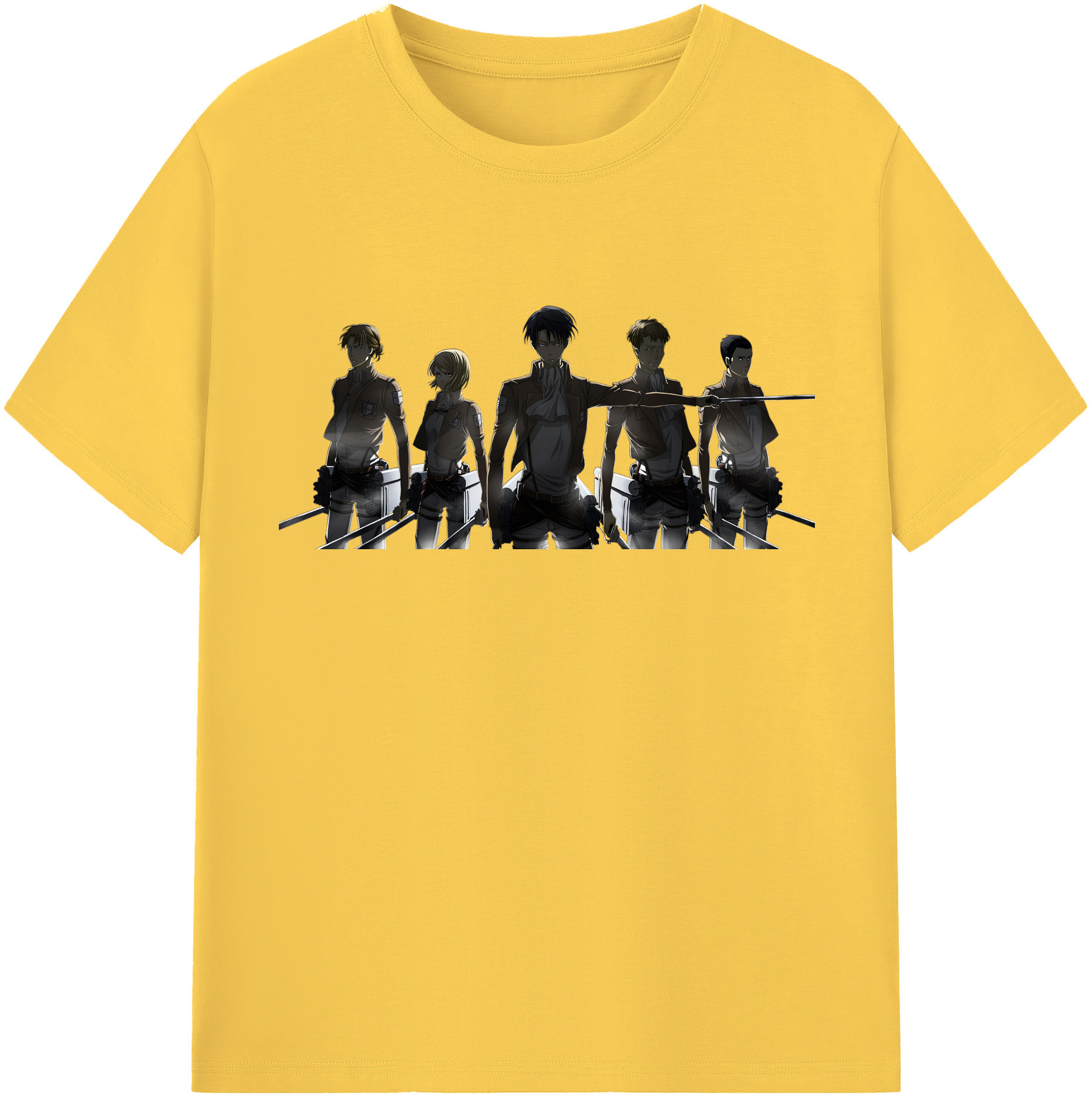 （画像用） 進撃の巨人 Attack on Titan 綿100％半袖Tシャツ（フロントプリント）