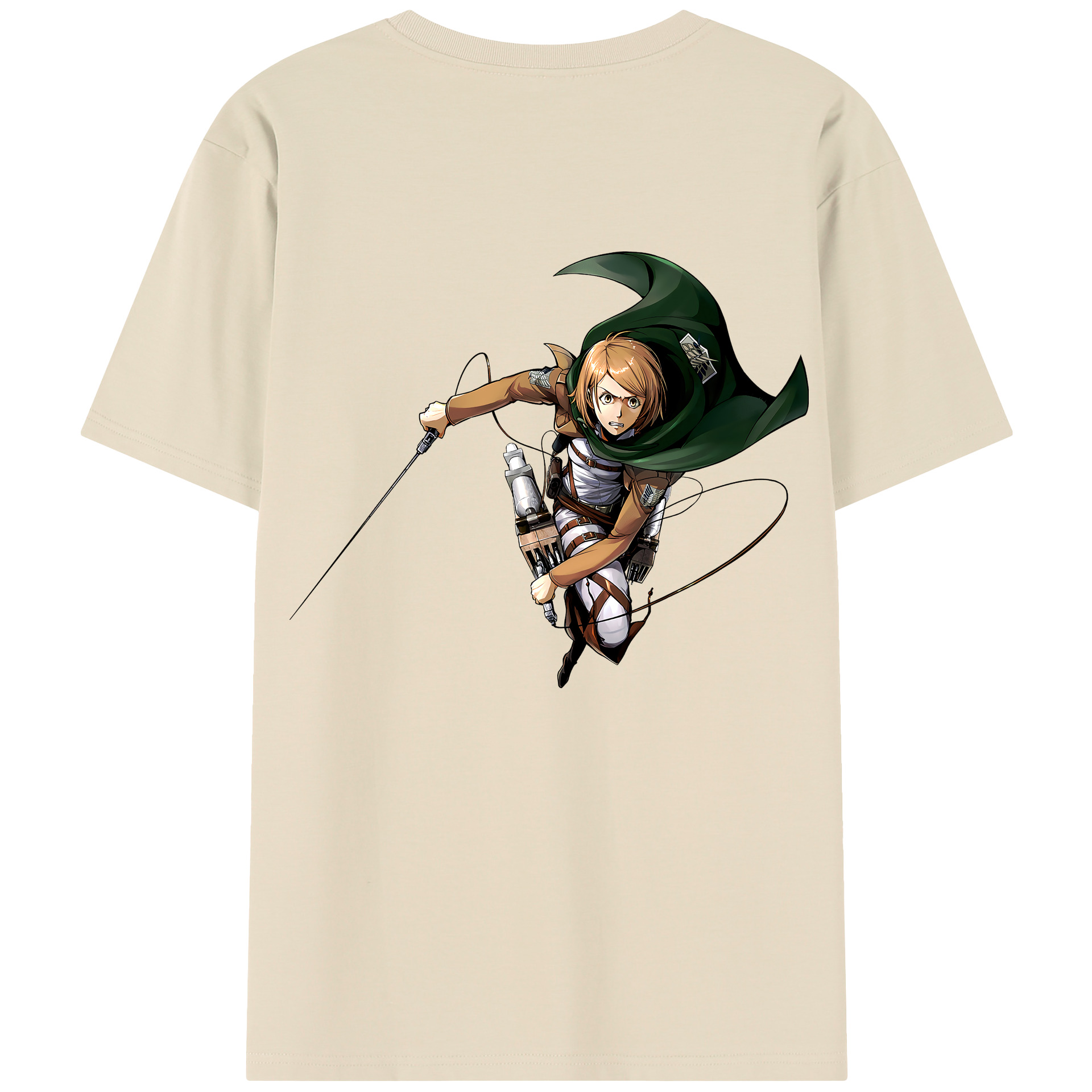 （画像用） 進撃の巨人 ペトラ·ラル Attack on Titan Petra Rall 綿100％半袖Tシャツ（背面プリント）