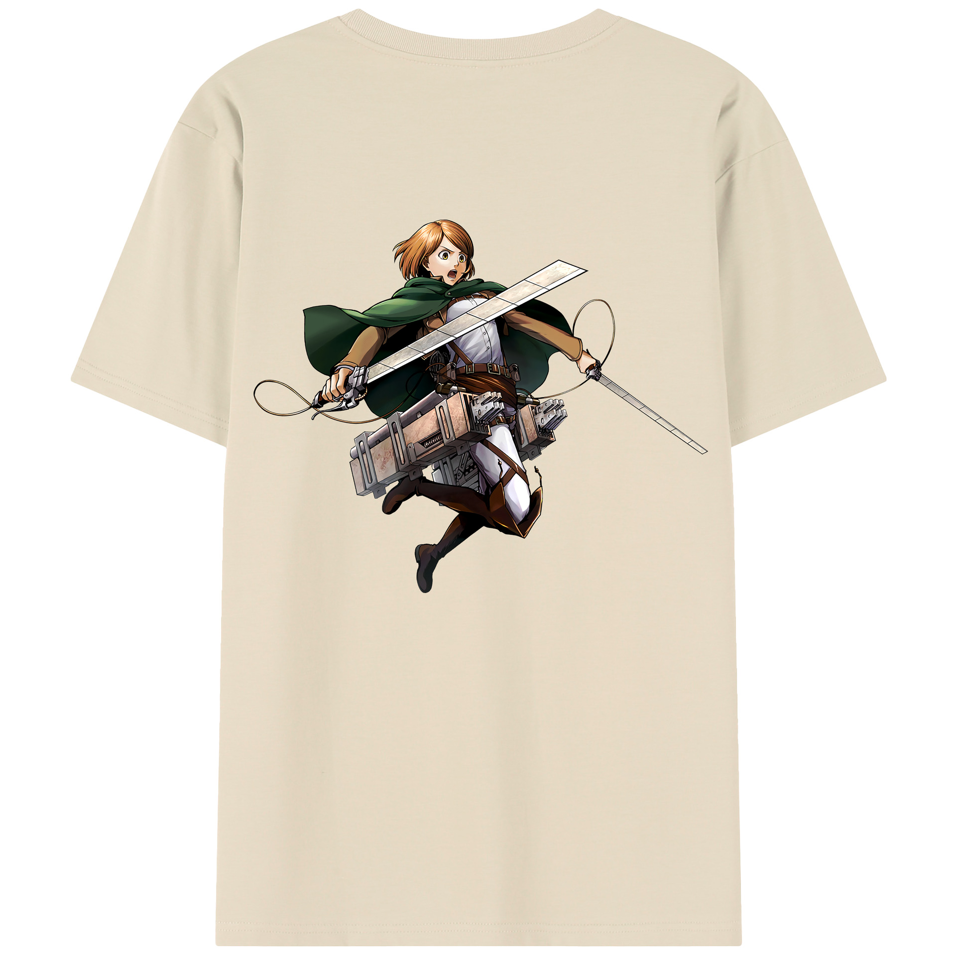 （画像用） 進撃の巨人 ペトラ·ラル Attack on Titan Petra Rall 綿100％半袖Tシャツ（背面プリント）