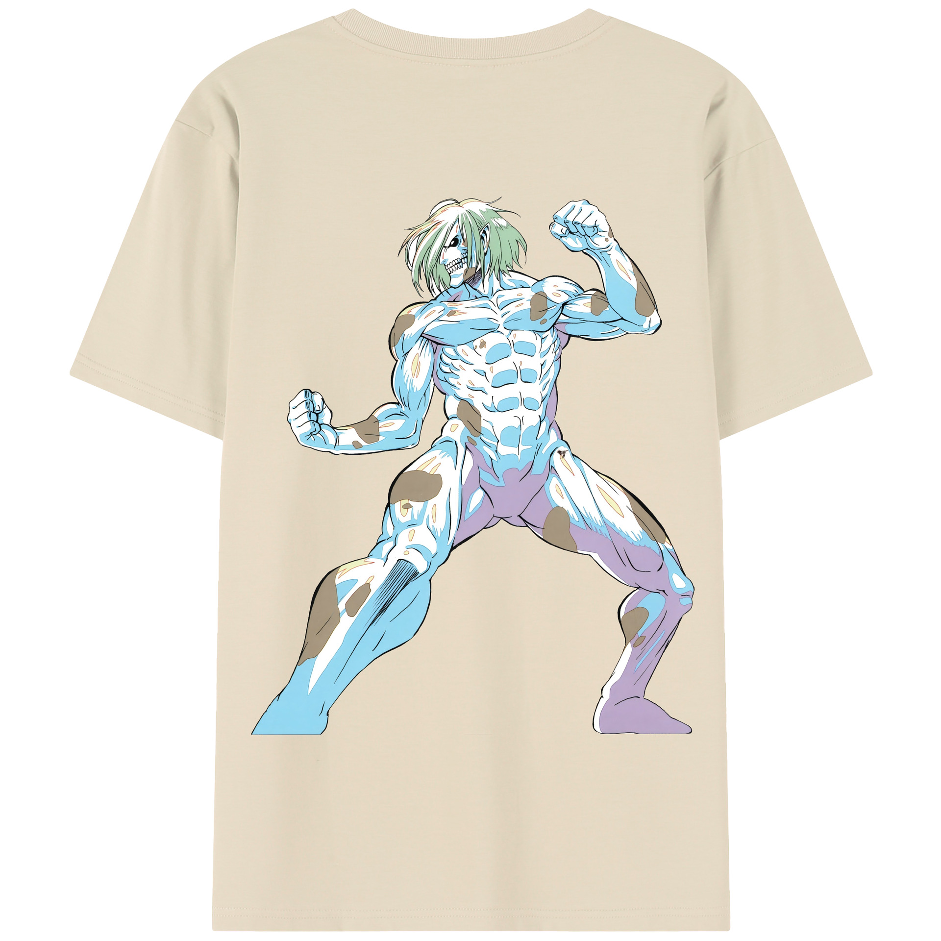 （画像用） 進撃の巨人 Attack on Titan 綿100％半袖Tシャツ（背面プリント）