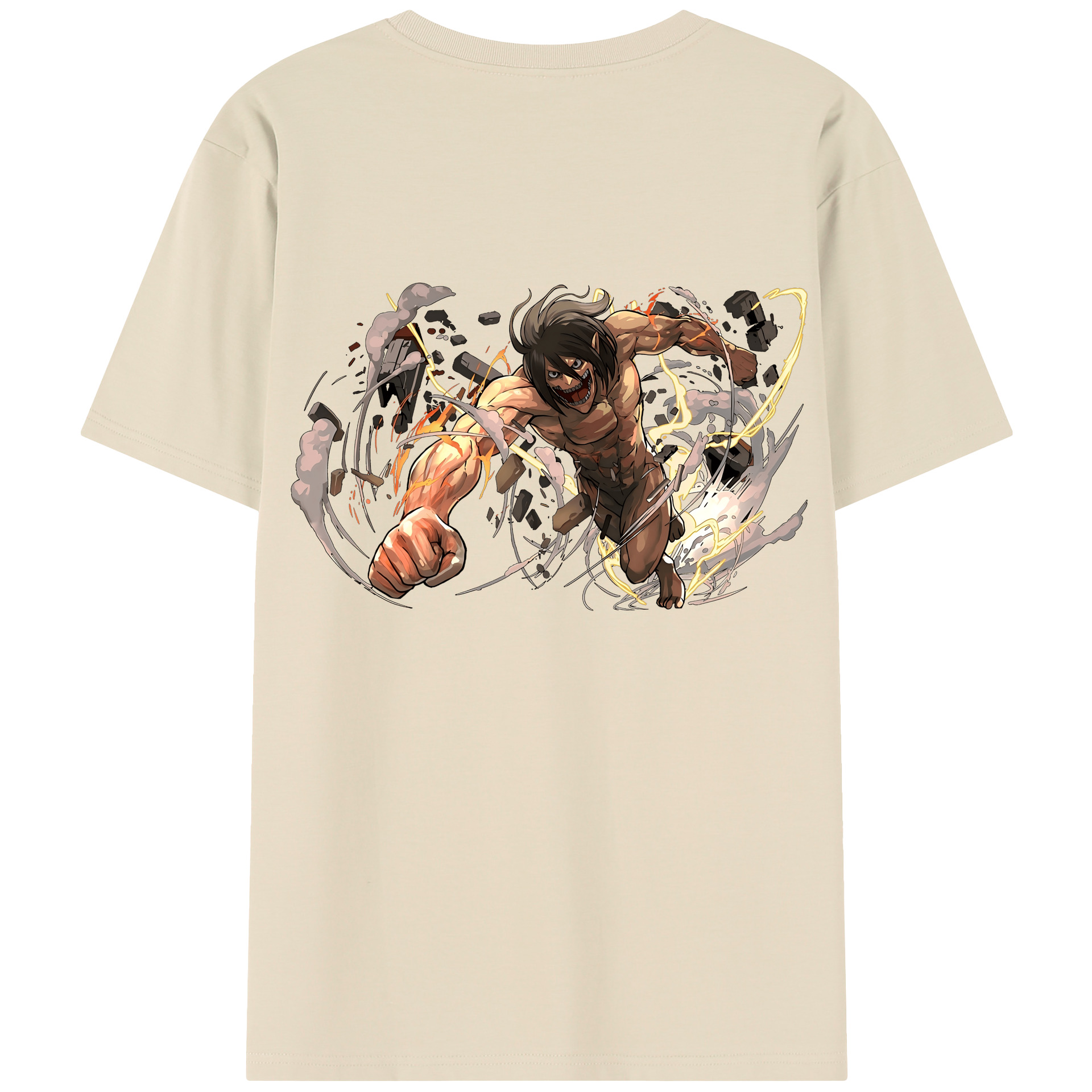 （画像用） 進撃の巨人 Attack on Titan 綿100％半袖Tシャツ（背面プリント）