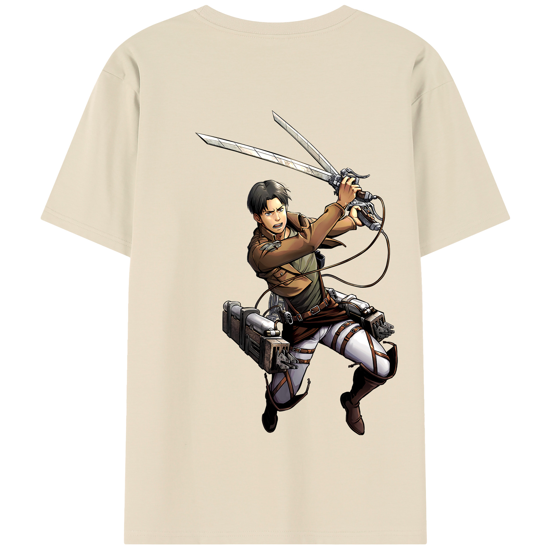 （画像用） 進撃の巨人 Attack on Titan 綿100％半袖Tシャツ（背面プリント）