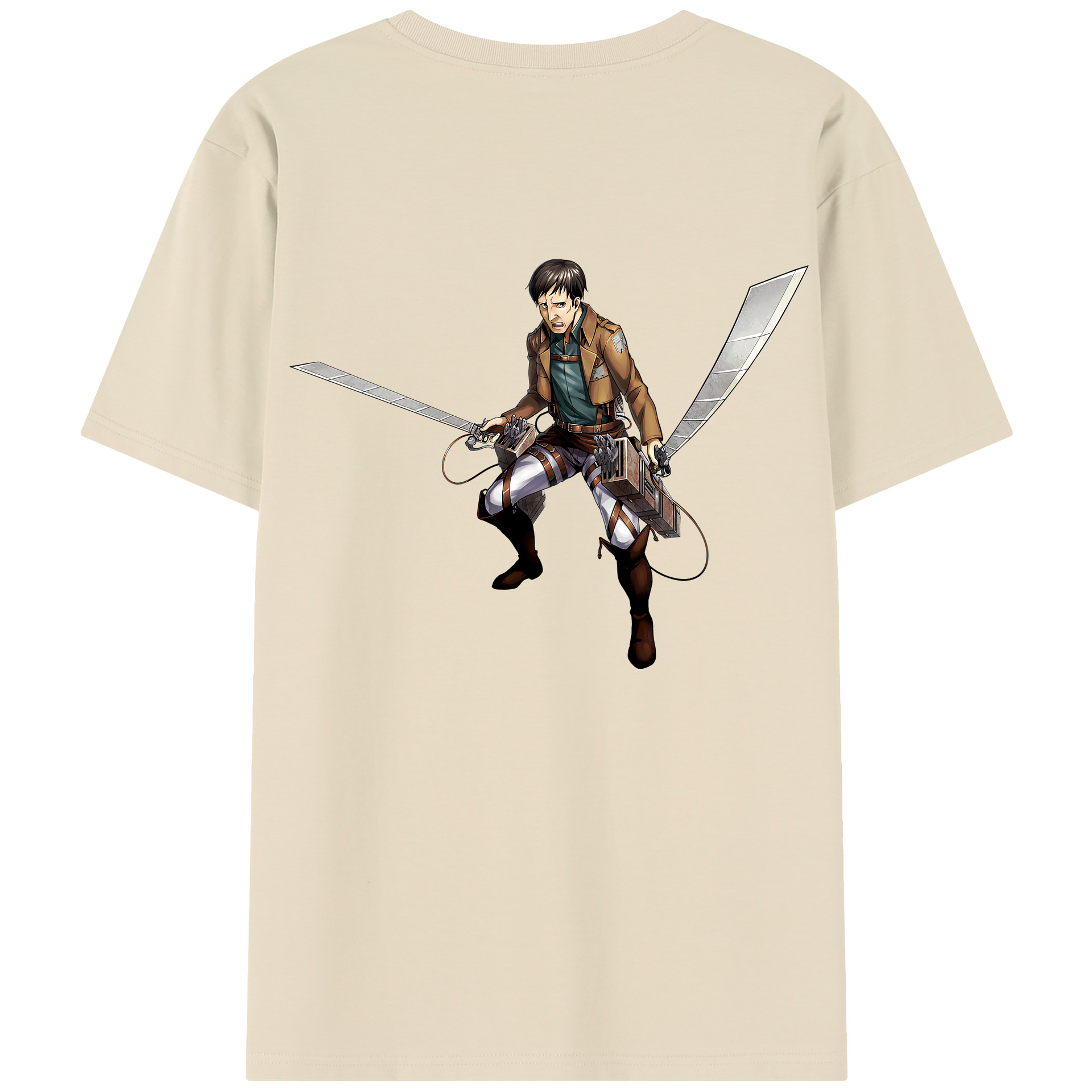 （画像用） 進撃の巨人 Attack on Titan 綿100％半袖Tシャツ（背面プリント）