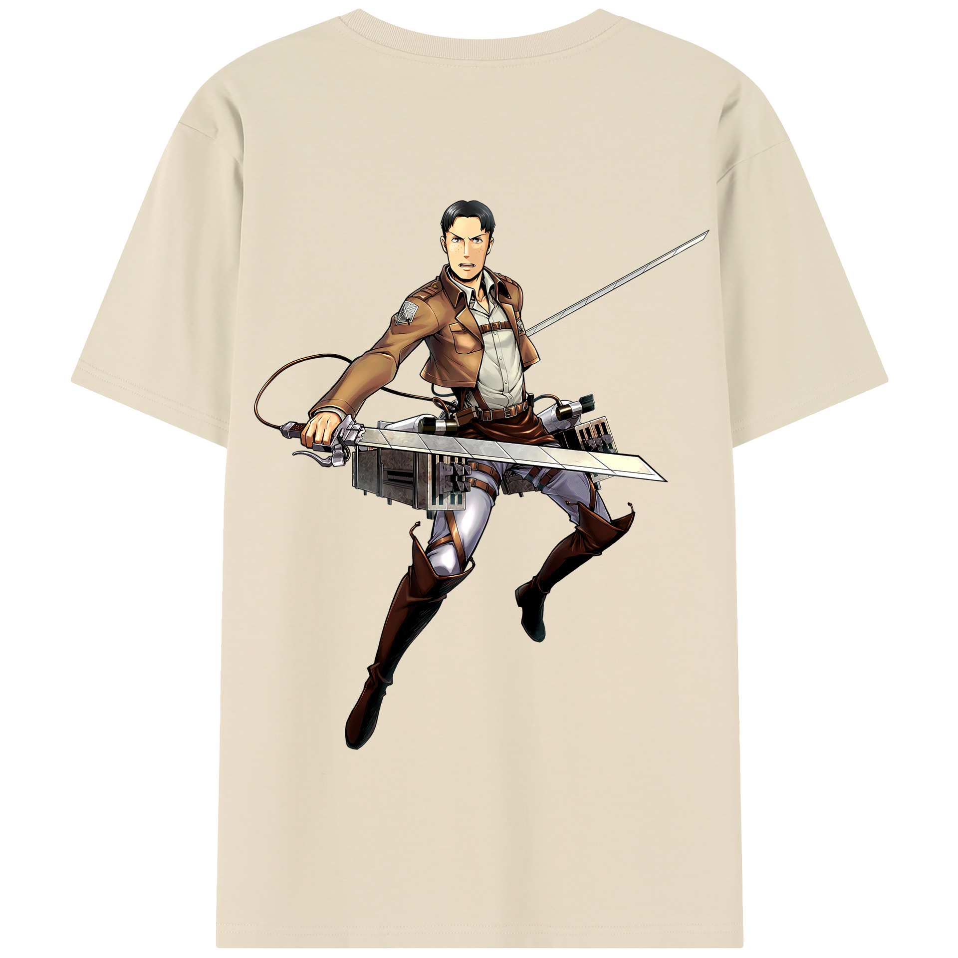 （画像用） 進撃の巨人 Attack on Titan 綿100％半袖Tシャツ（背面プリント）