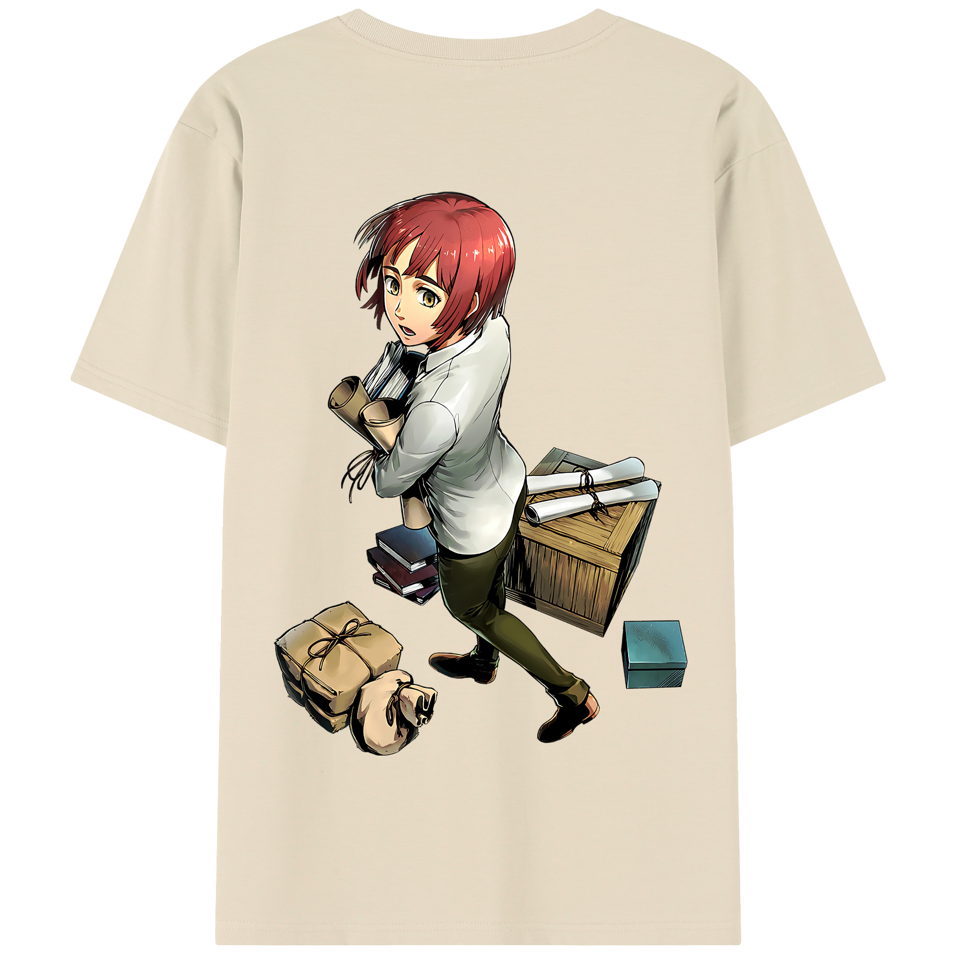 （画像用） 進撃の巨人 Attack on Titan 綿100％半袖Tシャツ（背面プリント）