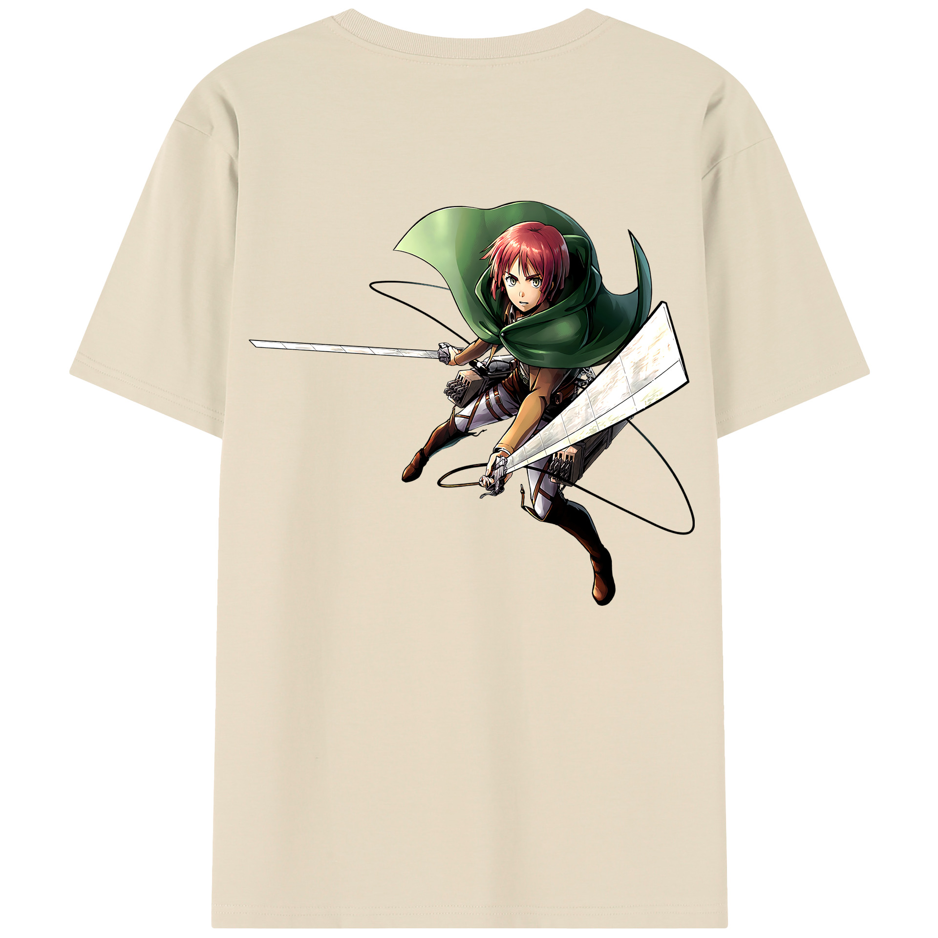（画像用） 進撃の巨人 Attack on Titan 綿100％半袖Tシャツ（背面プリント）