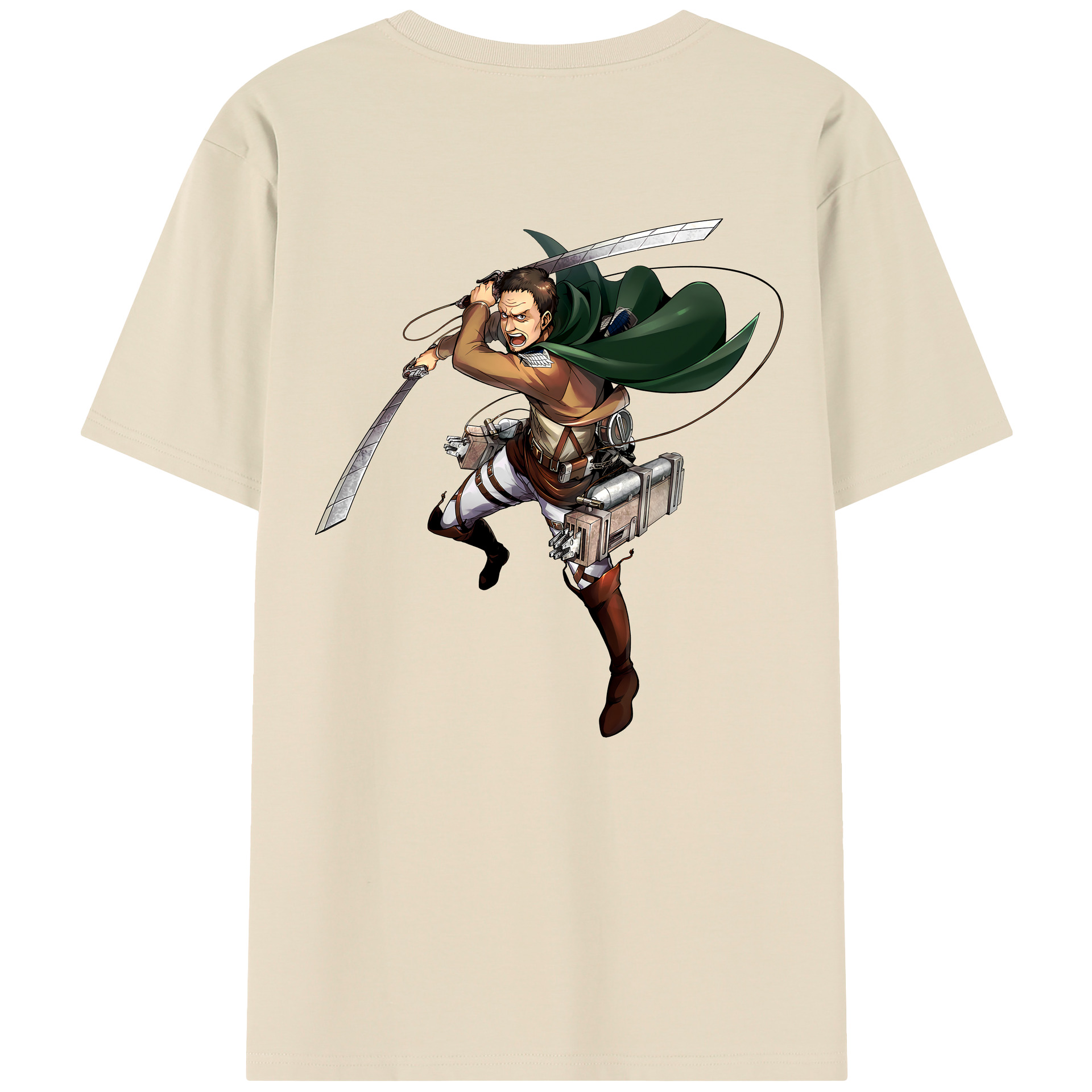（画像用） 進撃の巨人 Attack on Titan 綿100％半袖Tシャツ（背面プリント）