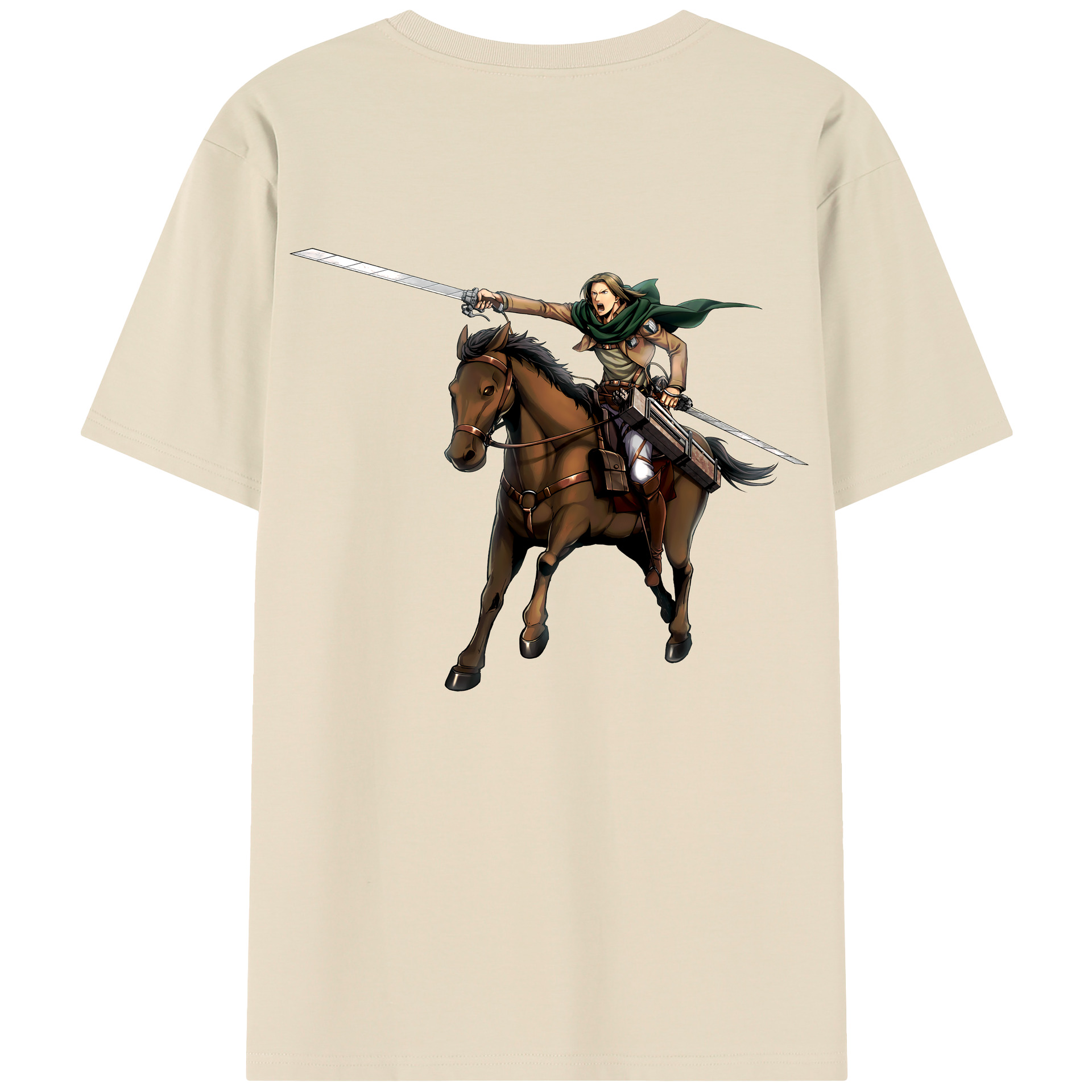 （画像用） 進撃の巨人 Attack on Titan 綿100％半袖Tシャツ（背面プリント）