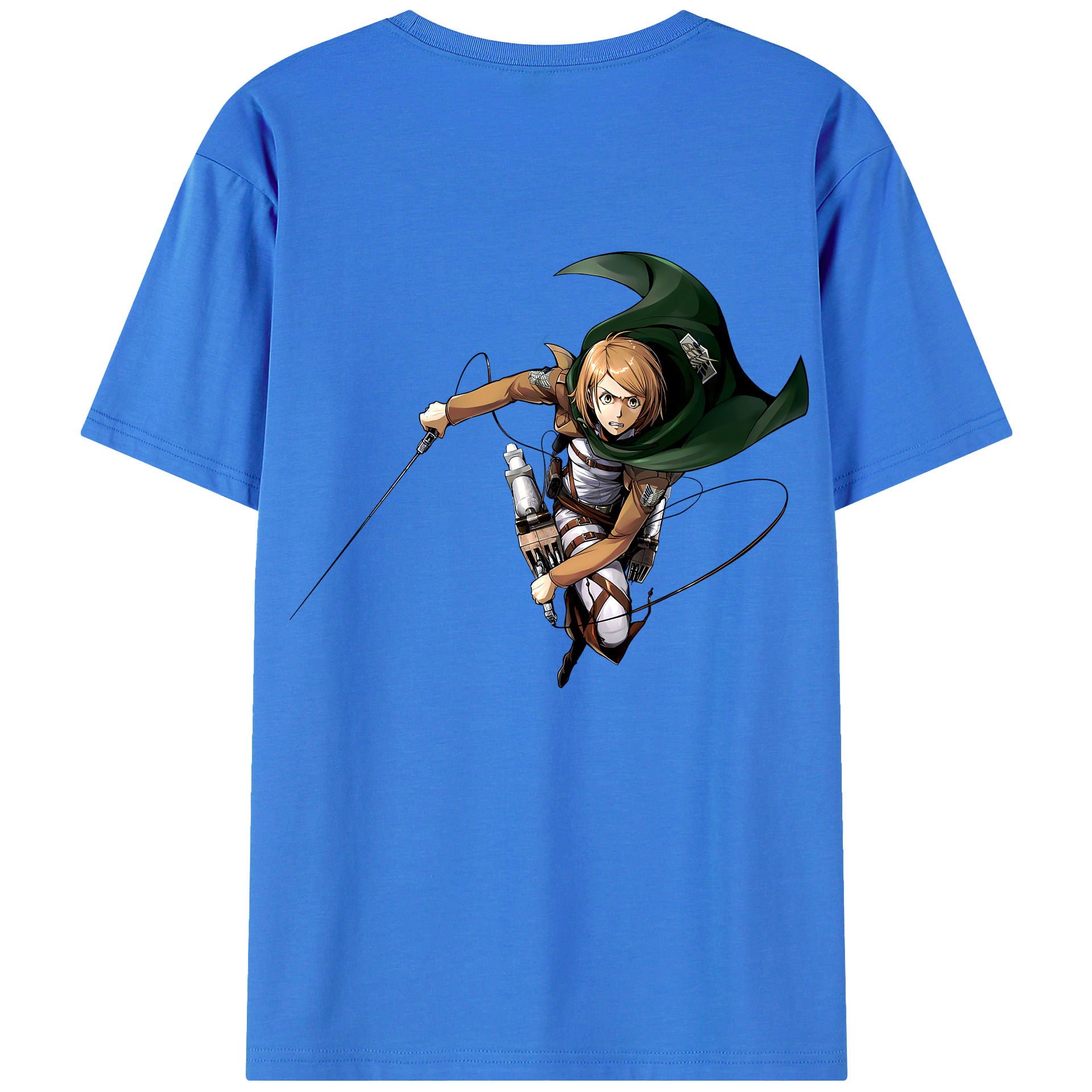 （画像用） 進撃の巨人 ペトラ·ラル Attack on Titan Petra Rall 綿100％半袖Tシャツ（背面プリント）