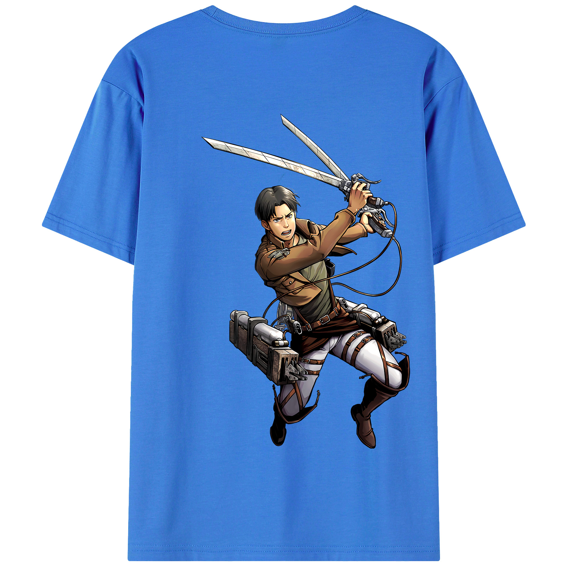（画像用） 進撃の巨人 Attack on Titan 綿100％半袖Tシャツ（背面プリント）