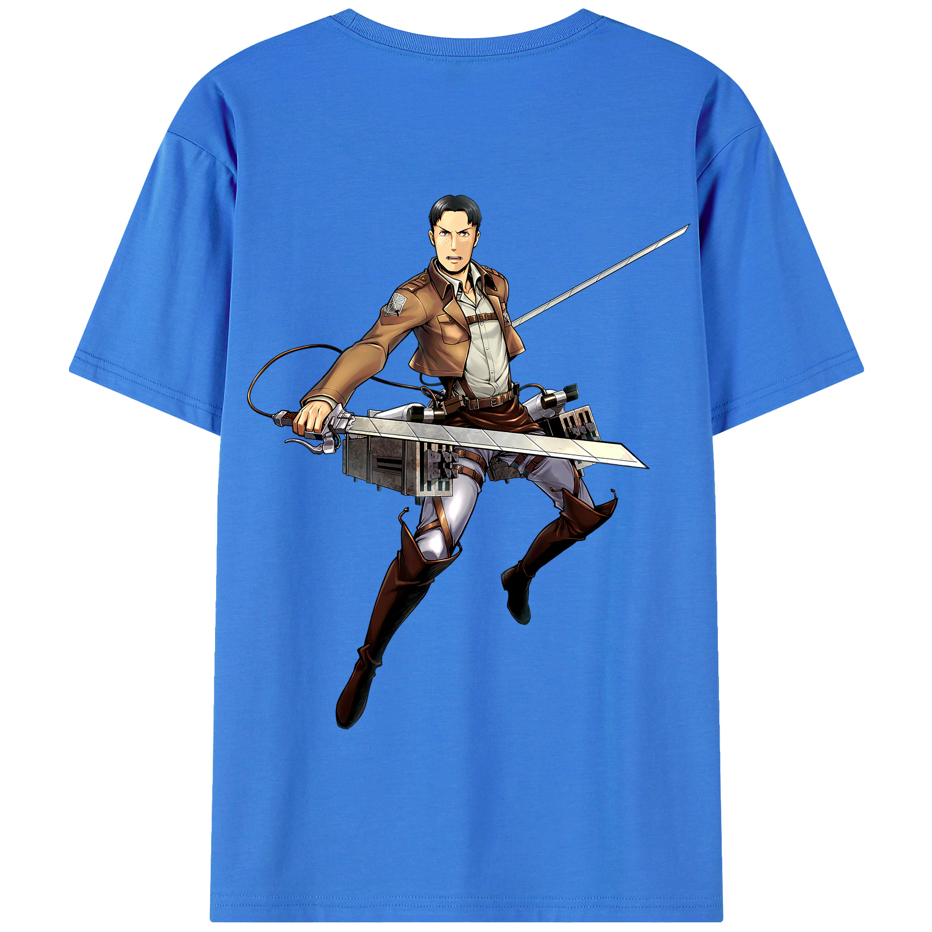 （画像用） 進撃の巨人 Attack on Titan 綿100％半袖Tシャツ（背面プリント）