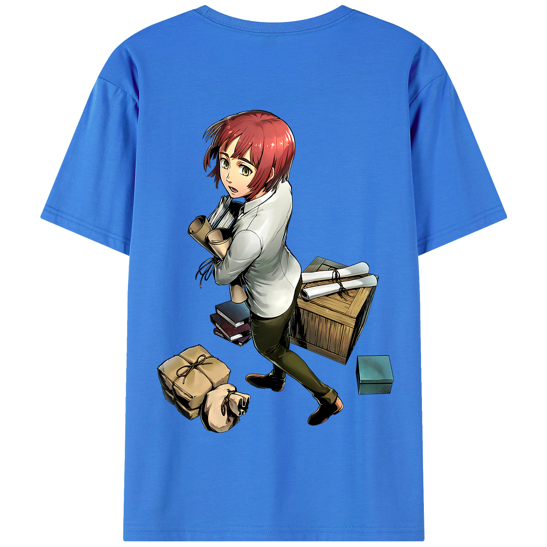 （画像用） 進撃の巨人 Attack on Titan 綿100％半袖Tシャツ（背面プリント）