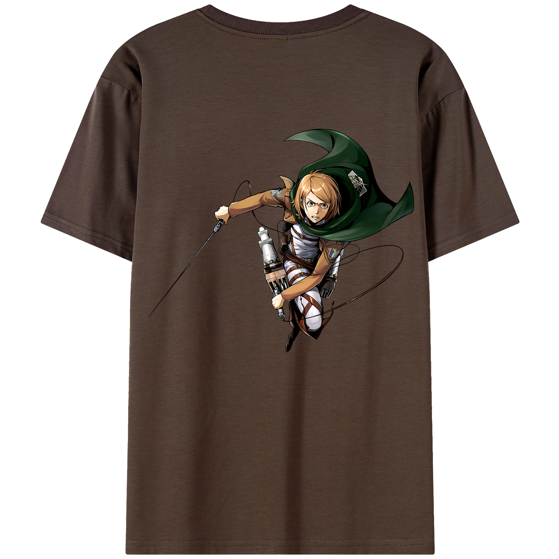 （画像用） 進撃の巨人 ペトラ·ラル Attack on Titan Petra Rall 綿100％半袖Tシャツ（背面プリント）