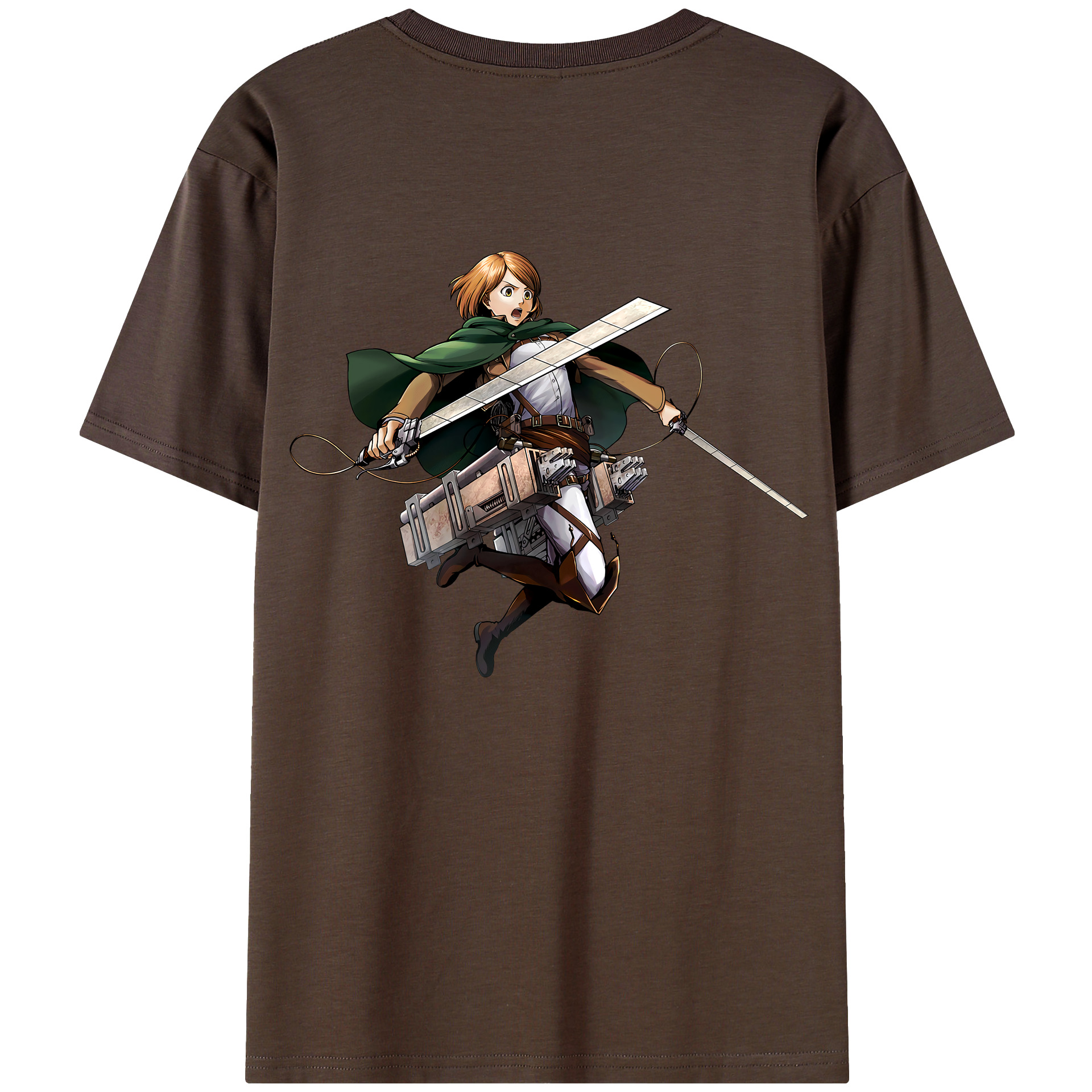 （画像用） 進撃の巨人 ペトラ·ラル Attack on Titan Petra Rall 綿100％半袖Tシャツ（背面プリント）