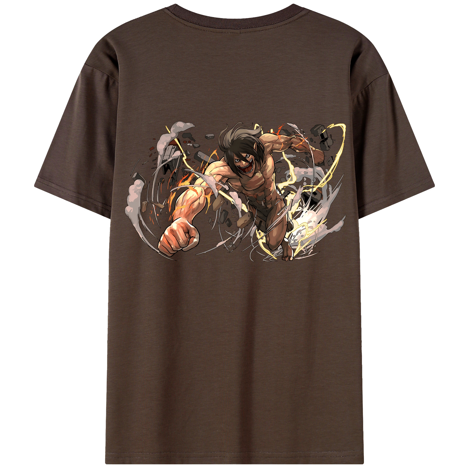 （画像用） 進撃の巨人 Attack on Titan 綿100％半袖Tシャツ（背面プリント）