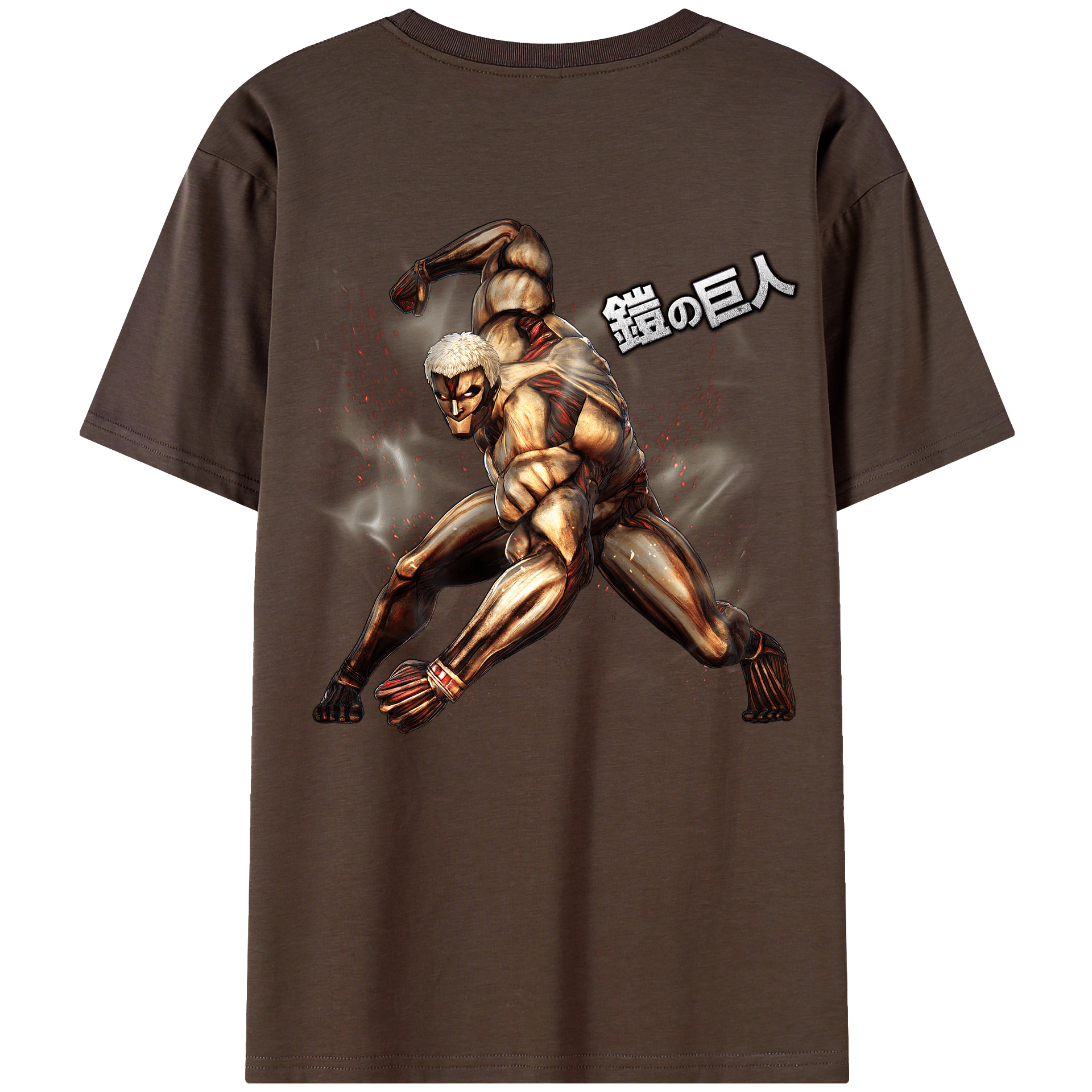 （画像用） 進撃の巨人 Attack on Titan 綿100％半袖Tシャツ（背面プリント）