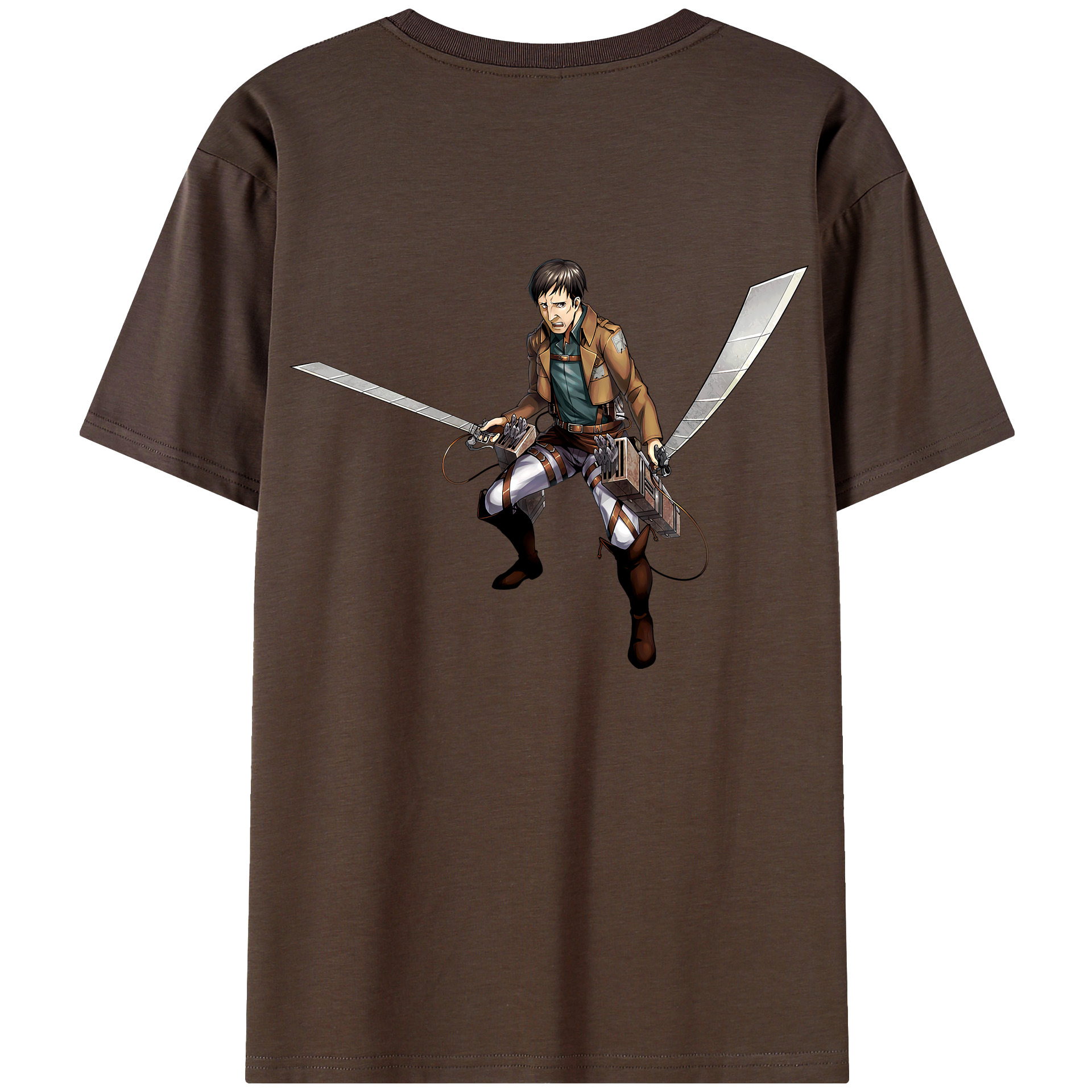 （画像用） 進撃の巨人 Attack on Titan 綿100％半袖Tシャツ（背面プリント）