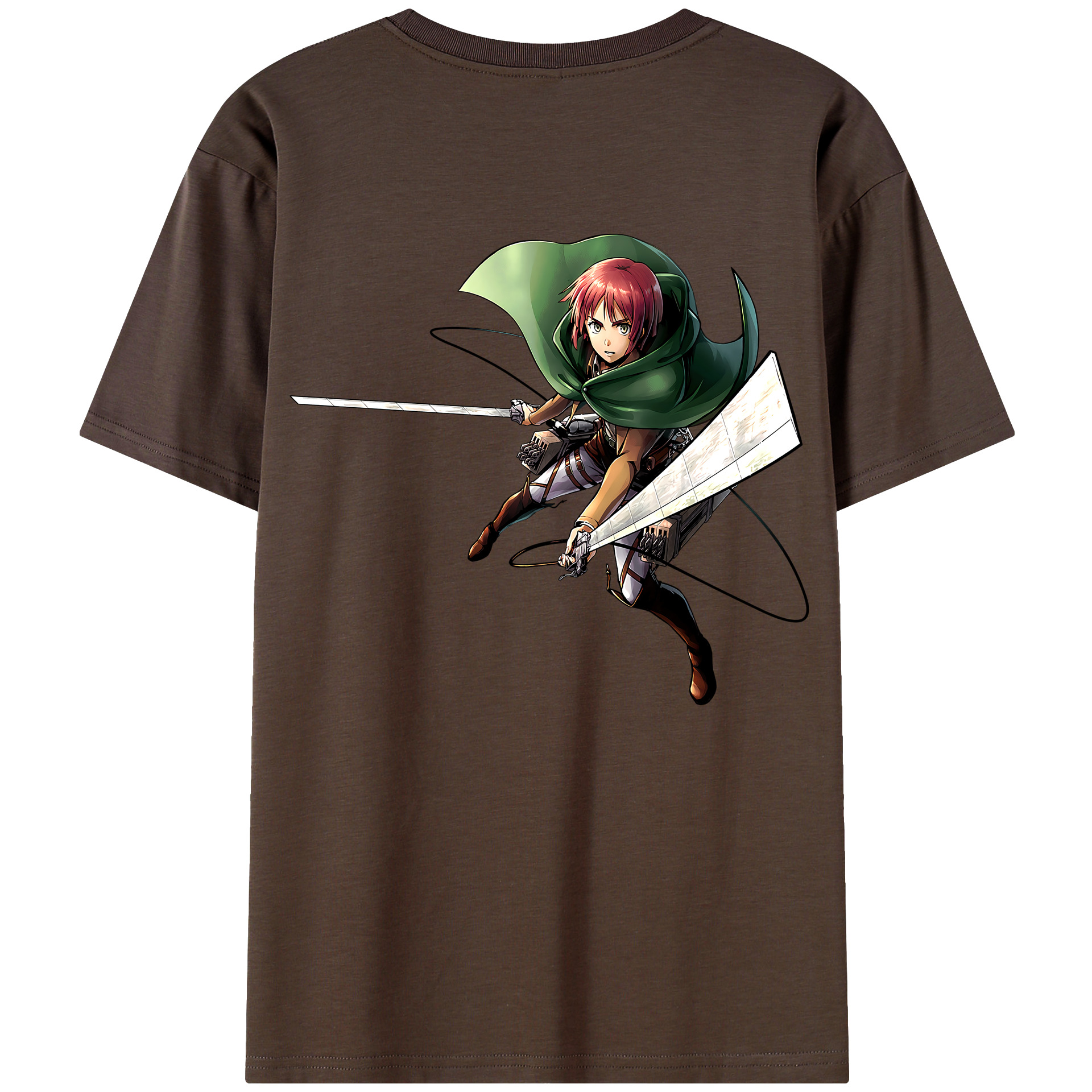 （画像用） 進撃の巨人 Attack on Titan 綿100％半袖Tシャツ（背面プリント）