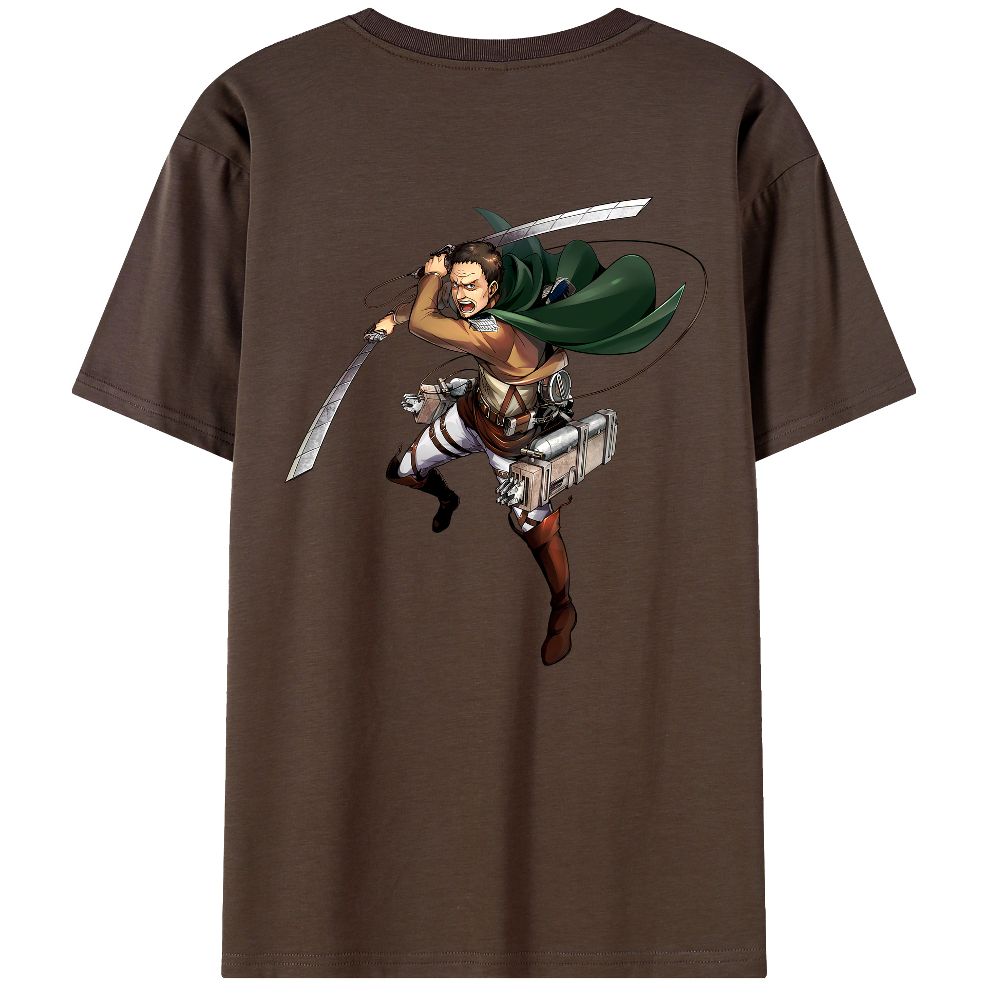 （画像用） 進撃の巨人 Attack on Titan 綿100％半袖Tシャツ（背面プリント）