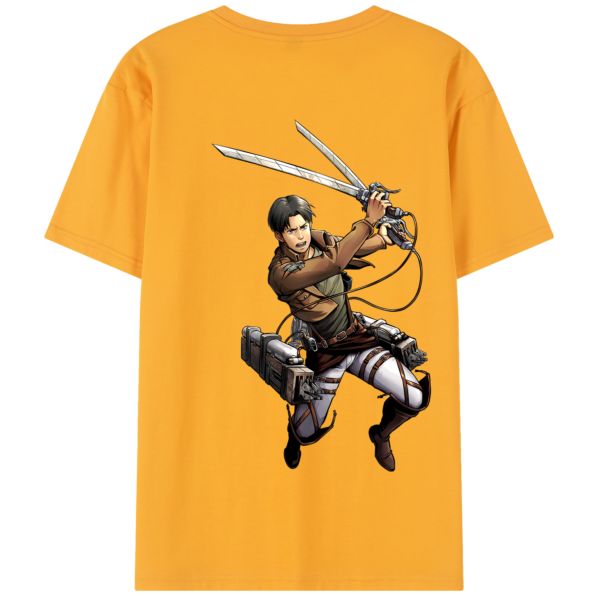 （画像用） 進撃の巨人 Attack on Titan 綿100％半袖Tシャツ（背面プリント）