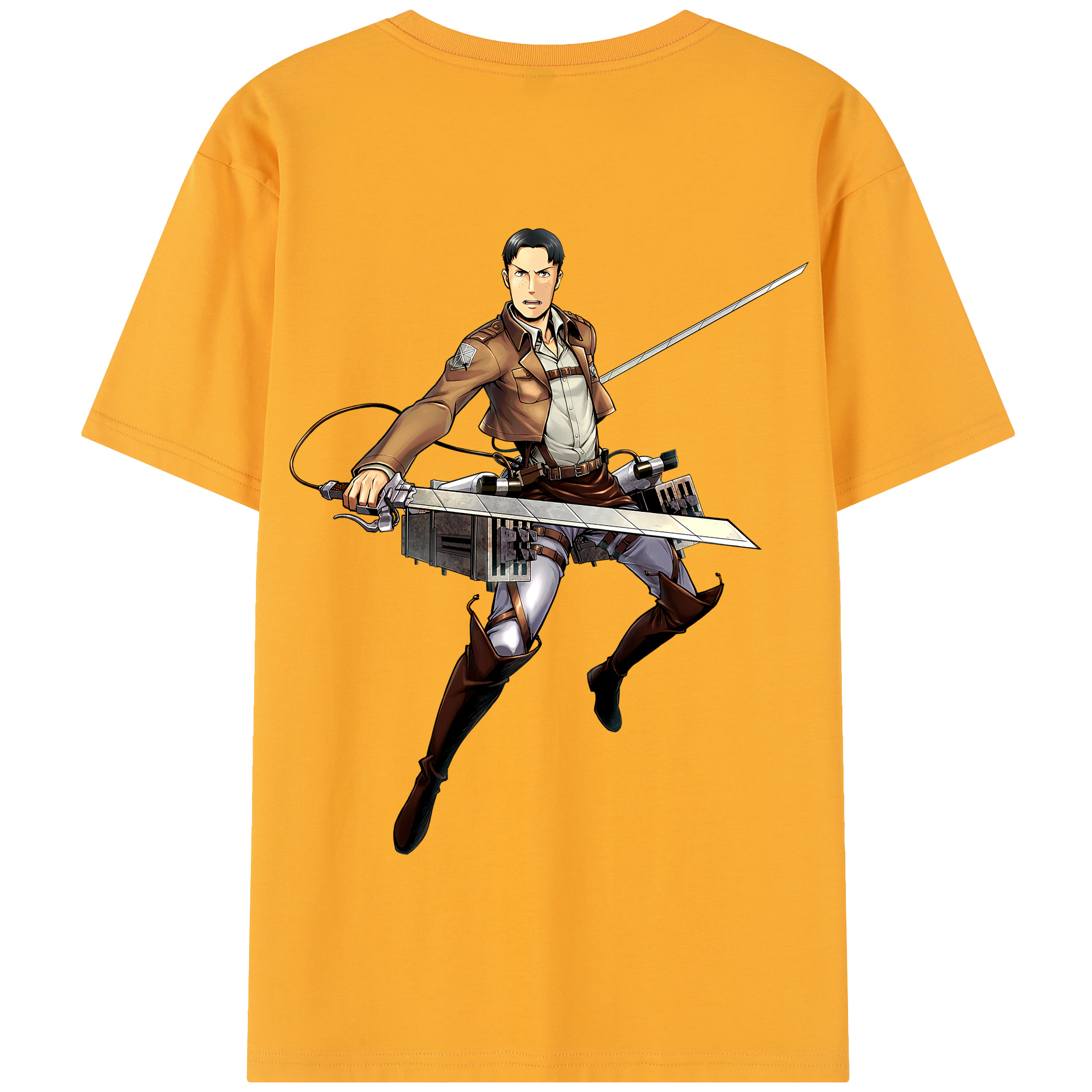 （画像用） 進撃の巨人 Attack on Titan 綿100％半袖Tシャツ（背面プリント）