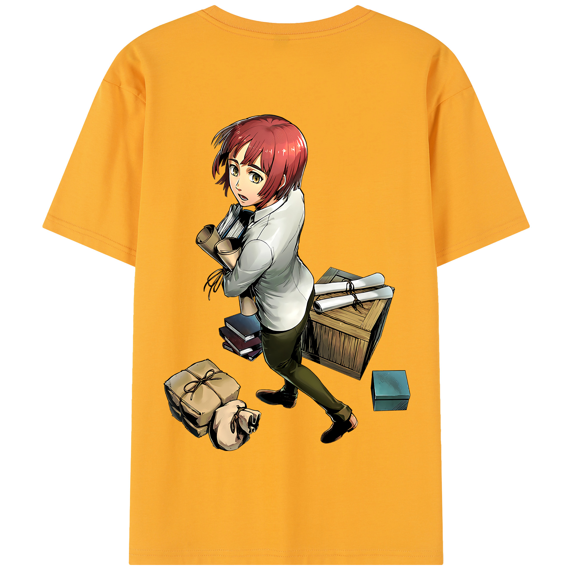 （画像用） 進撃の巨人 Attack on Titan 綿100％半袖Tシャツ（背面プリント）