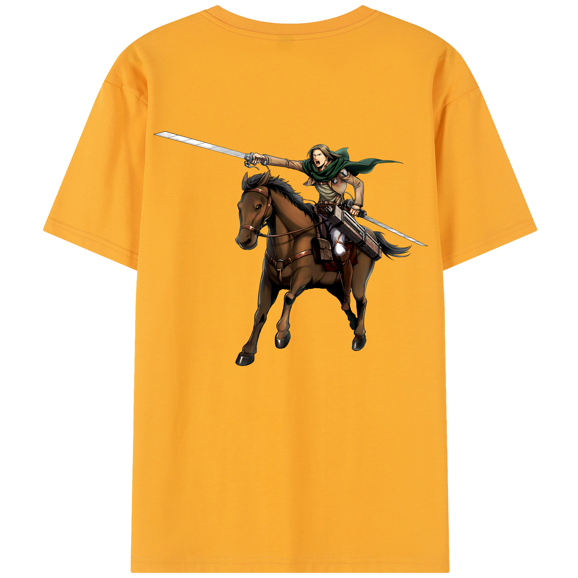 （画像用） 進撃の巨人 Attack on Titan 綿100％半袖Tシャツ（背面プリント）