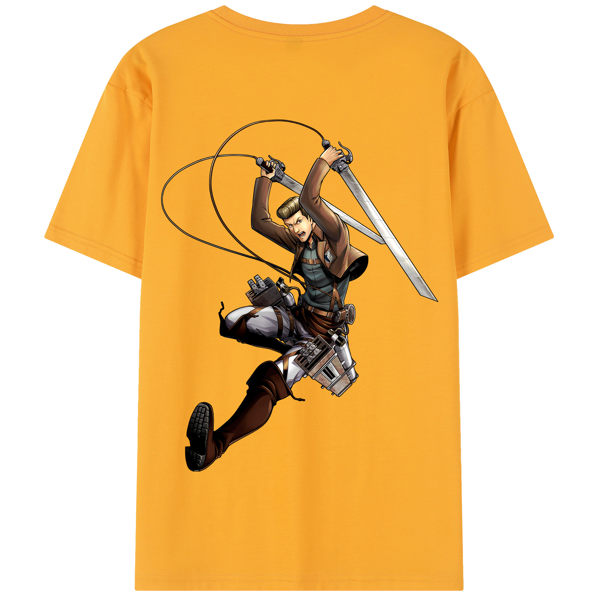 （画像用） 進撃の巨人 Attack on Titan 綿100％半袖Tシャツ（背面プリント）