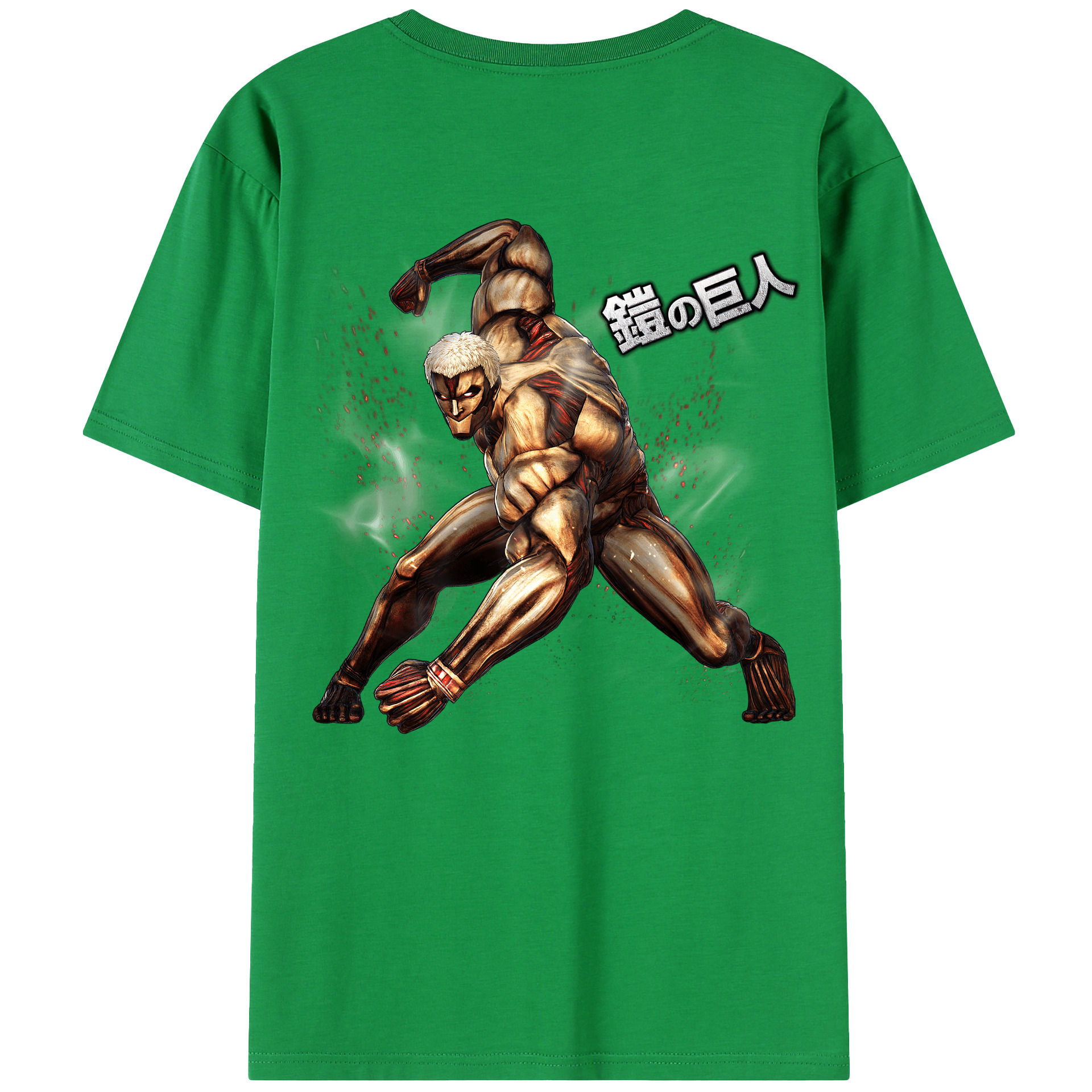 （画像用） 進撃の巨人 Attack on Titan 綿100％半袖Tシャツ（背面プリント）