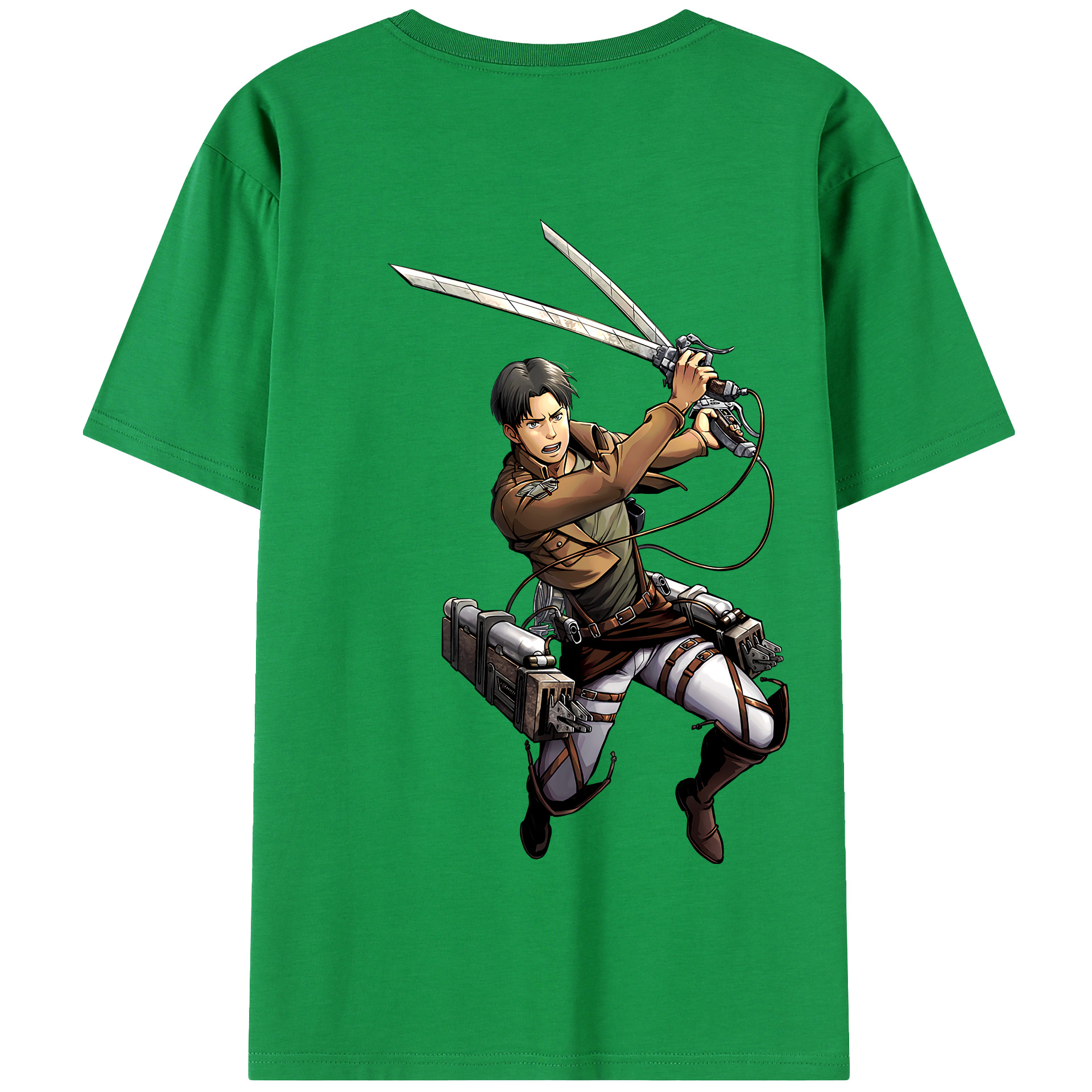 （画像用） 進撃の巨人 Attack on Titan 綿100％半袖Tシャツ（背面プリント）