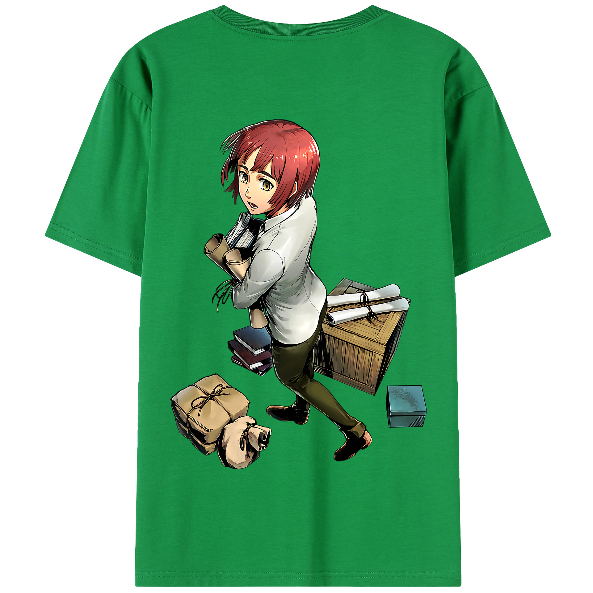 （画像用） 進撃の巨人 Attack on Titan 綿100％半袖Tシャツ（背面プリント）