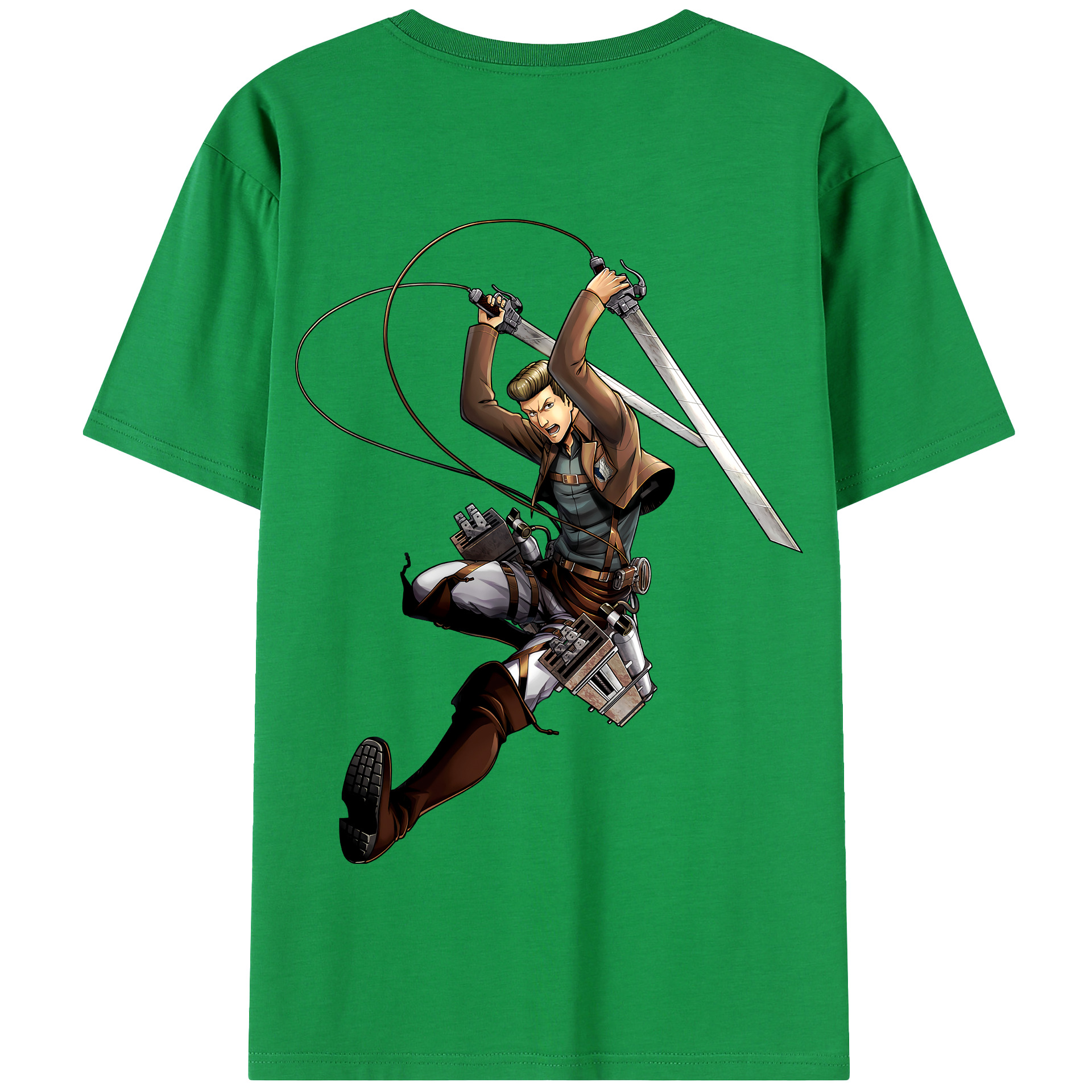 （画像用） 進撃の巨人 Attack on Titan 綿100％半袖Tシャツ（背面プリント）