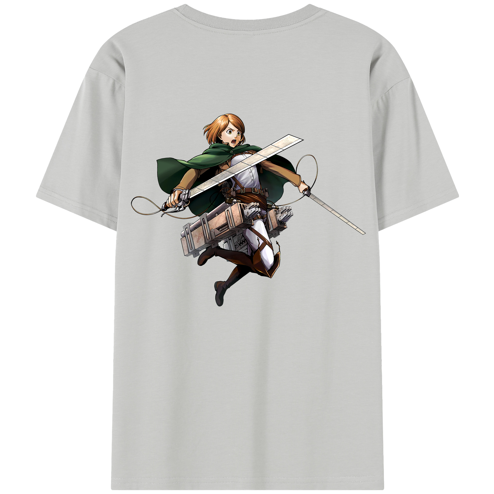 （画像用） 進撃の巨人 ペトラ·ラル Attack on Titan Petra Rall 綿100％半袖Tシャツ（背面プリント）