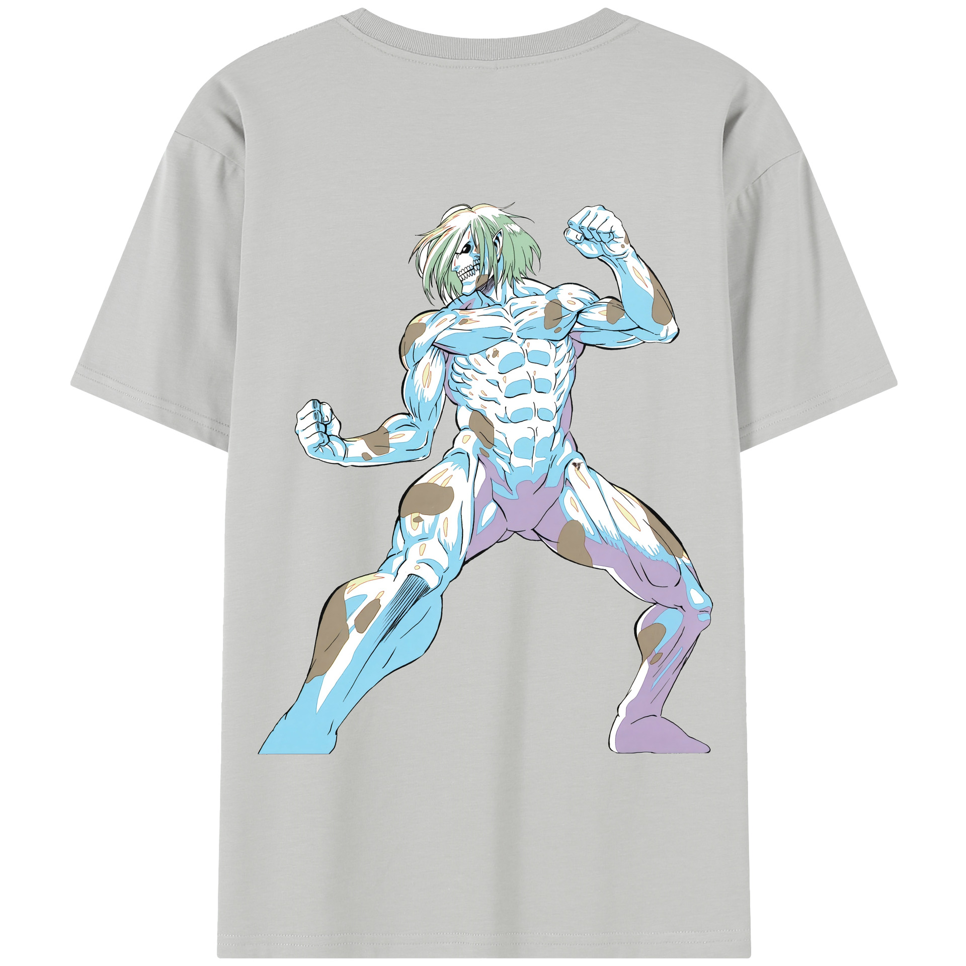 （画像用） 進撃の巨人 Attack on Titan 綿100％半袖Tシャツ（背面プリント）