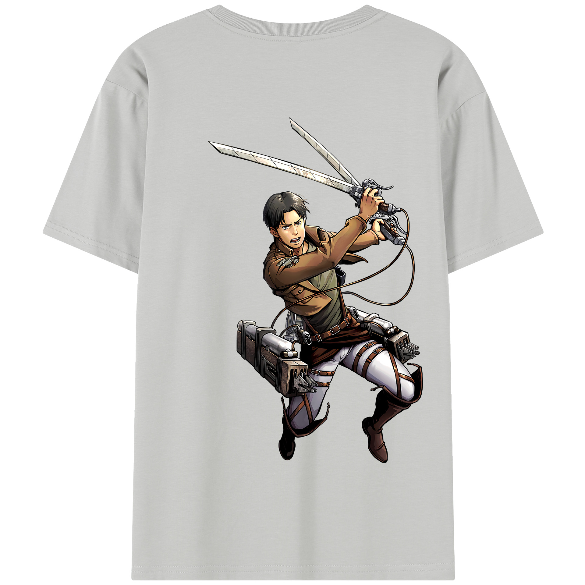 （画像用） 進撃の巨人 Attack on Titan 綿100％半袖Tシャツ（背面プリント）