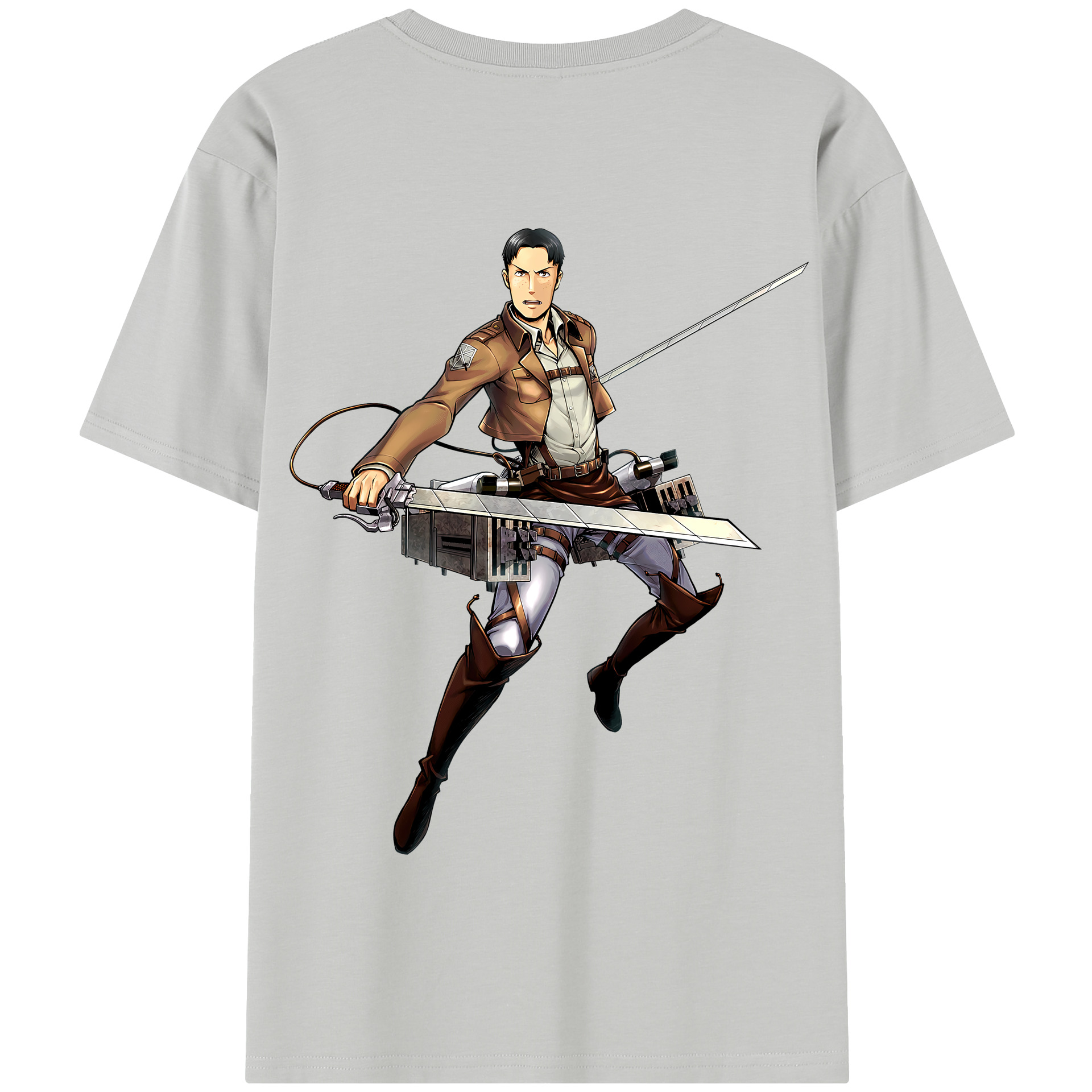 （画像用） 進撃の巨人 Attack on Titan 綿100％半袖Tシャツ（背面プリント）