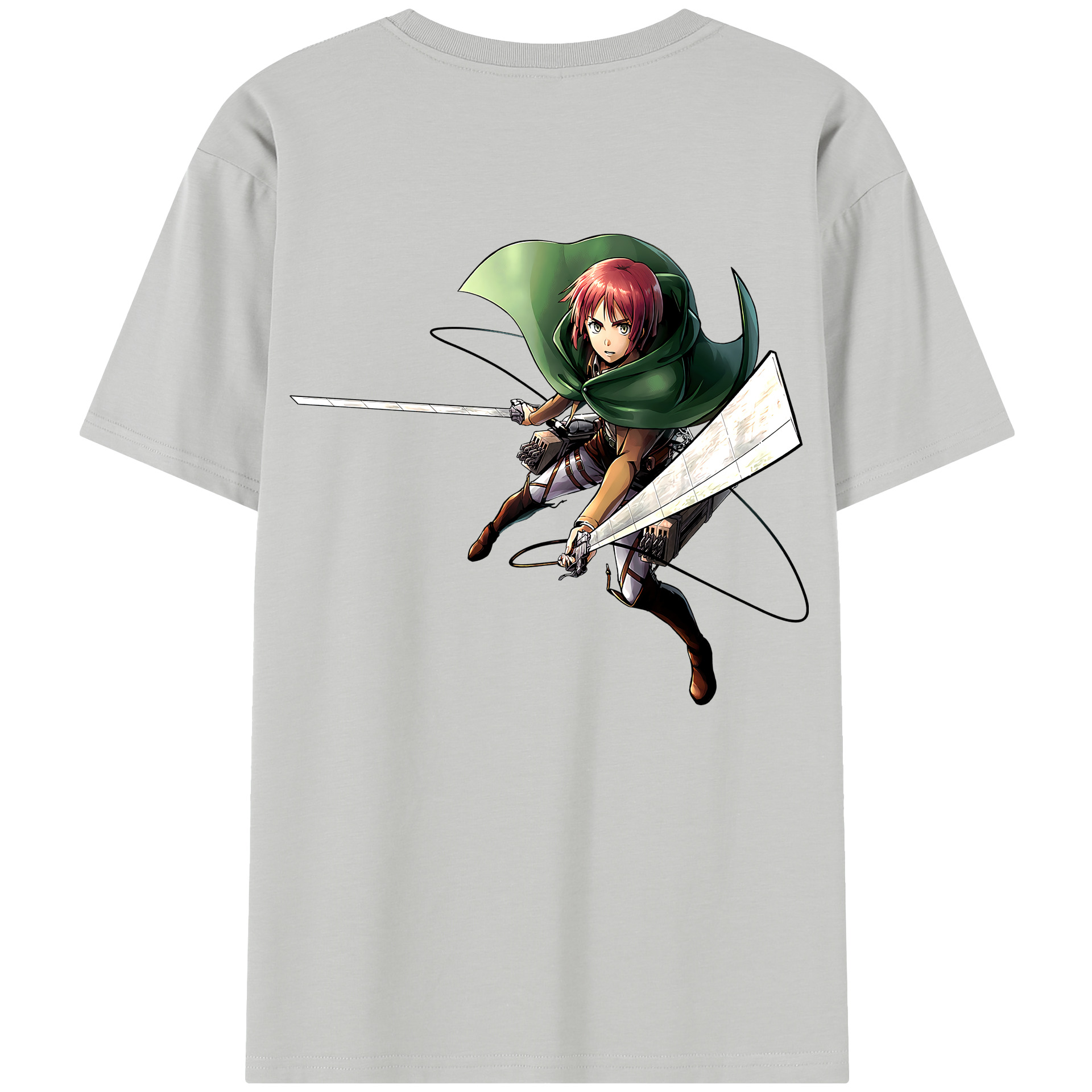 （画像用） 進撃の巨人 Attack on Titan 綿100％半袖Tシャツ（背面プリント）