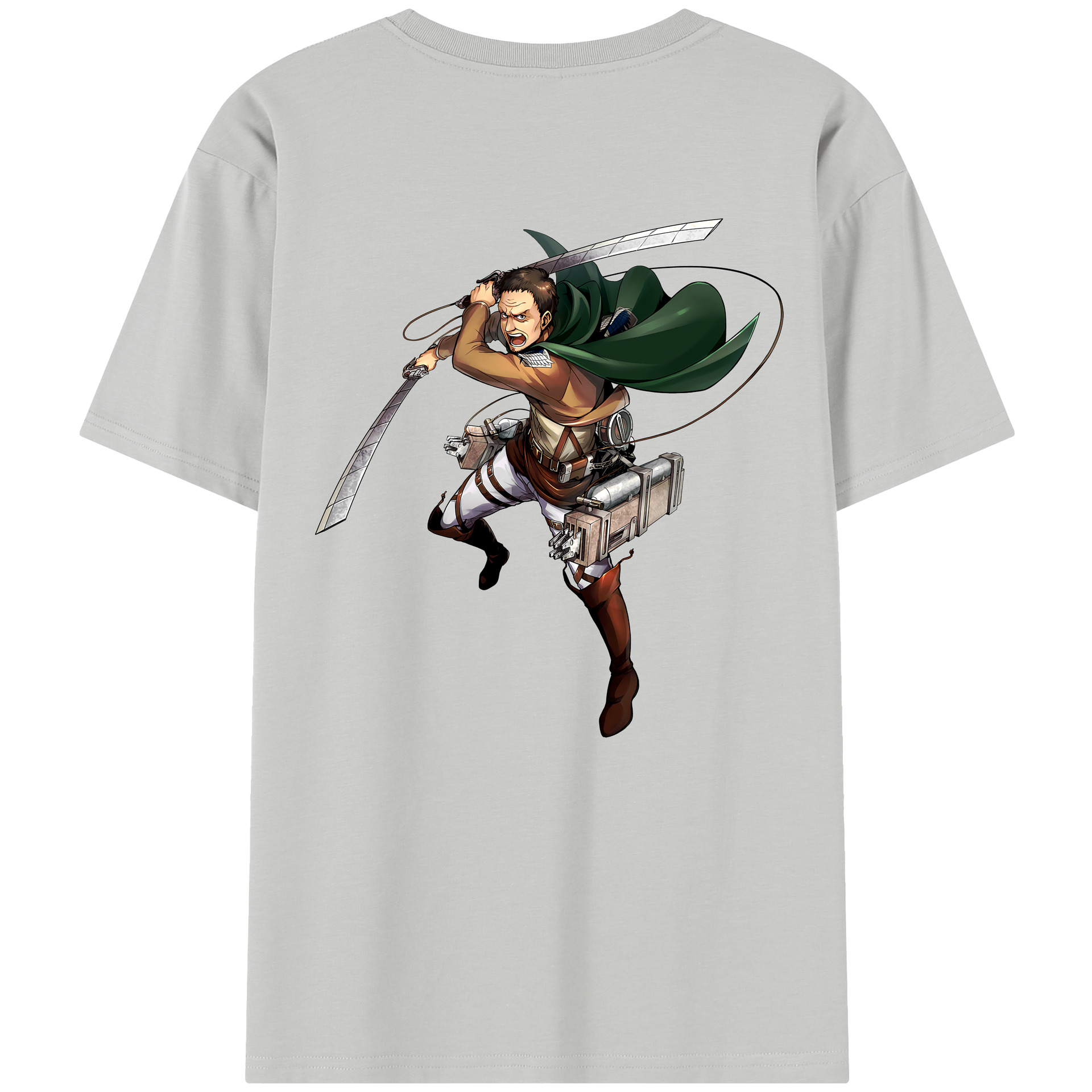 （画像用） 進撃の巨人 Attack on Titan 綿100％半袖Tシャツ（背面プリント）