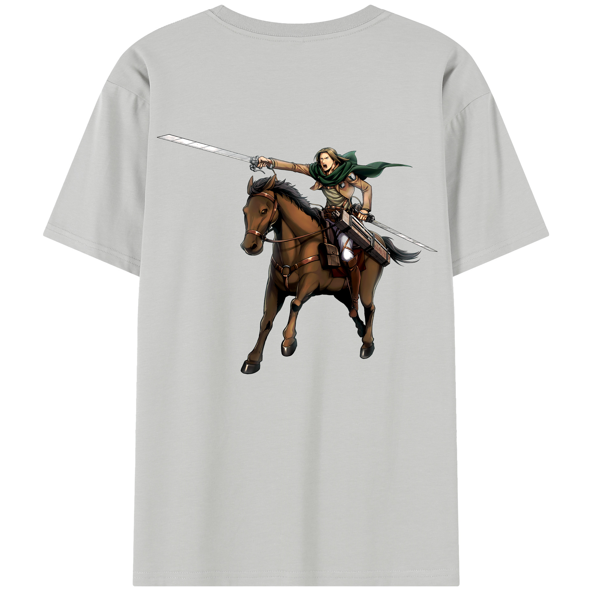 （画像用） 進撃の巨人 Attack on Titan 綿100％半袖Tシャツ（背面プリント）