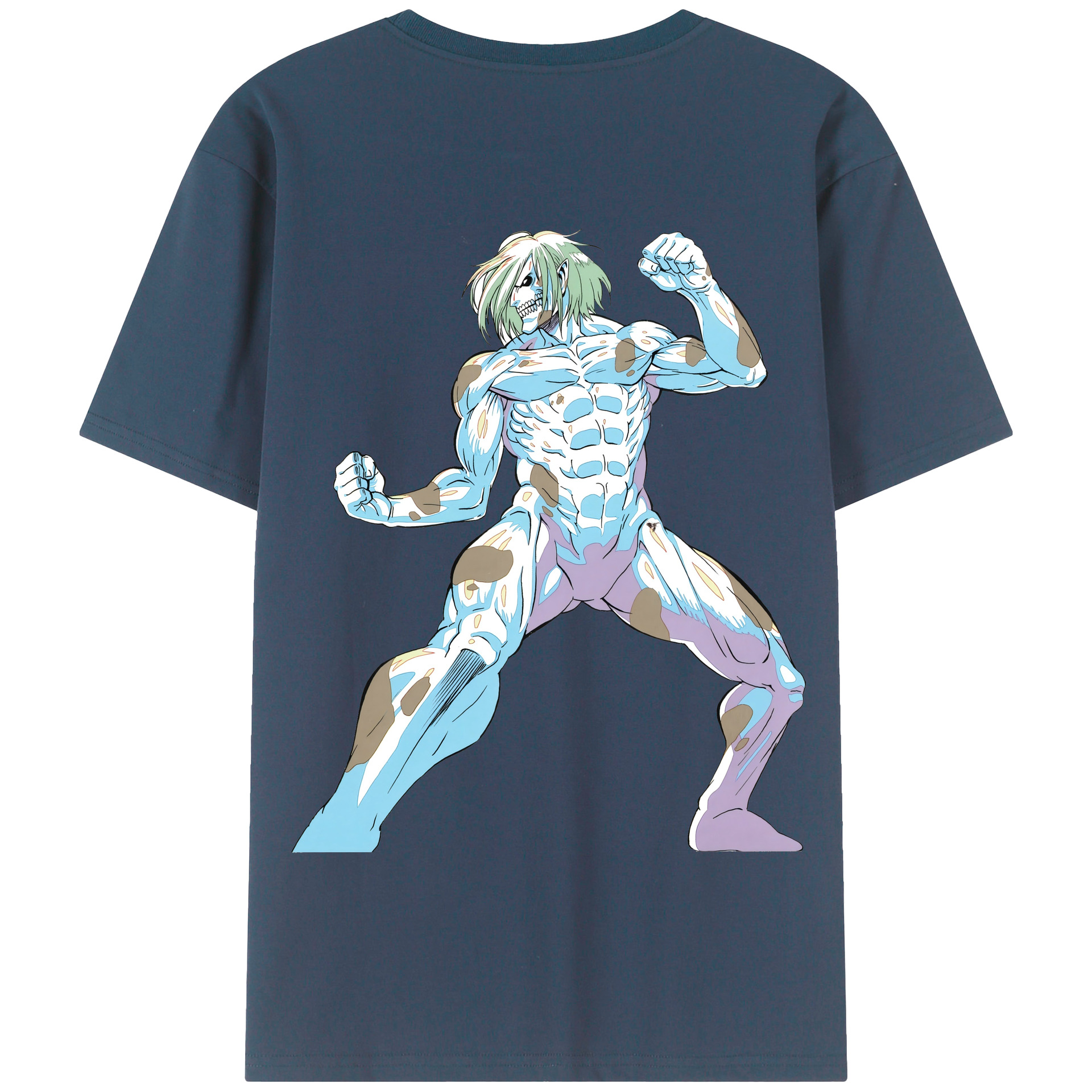 （画像用） 進撃の巨人 Attack on Titan 綿100％半袖Tシャツ（背面プリント）