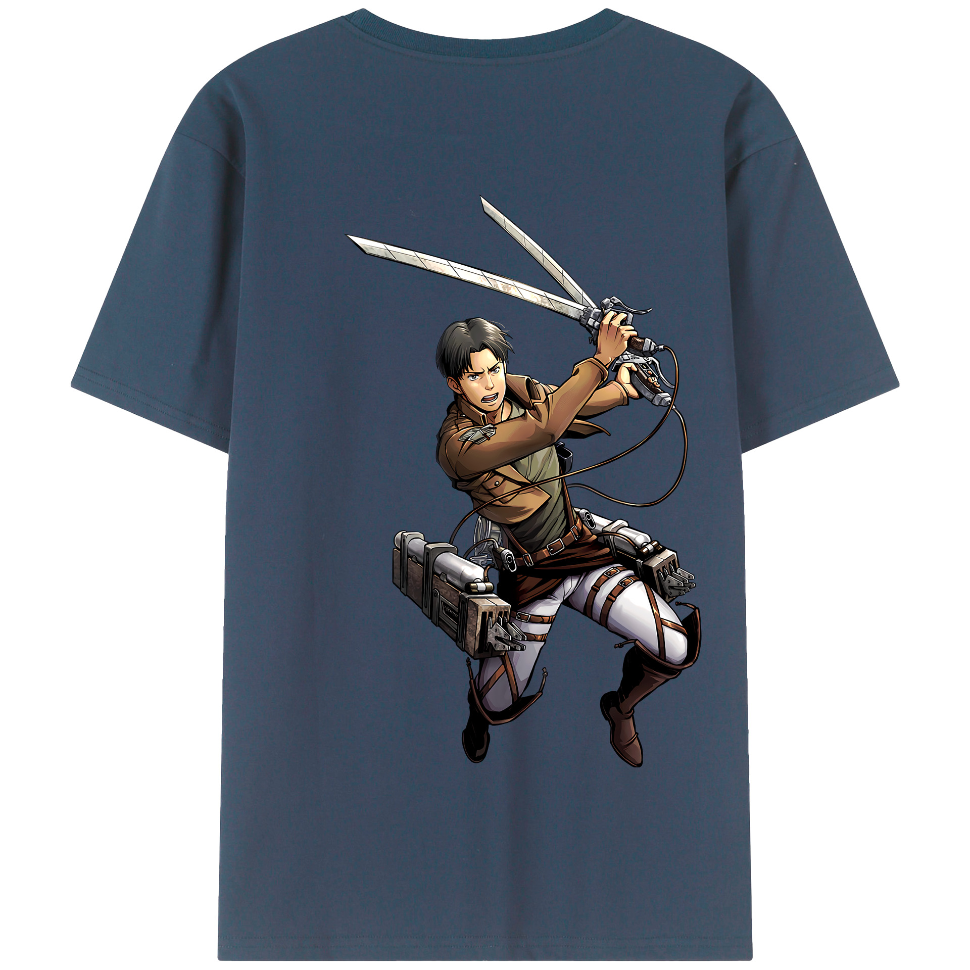 （画像用） 進撃の巨人 Attack on Titan 綿100％半袖Tシャツ（背面プリント）