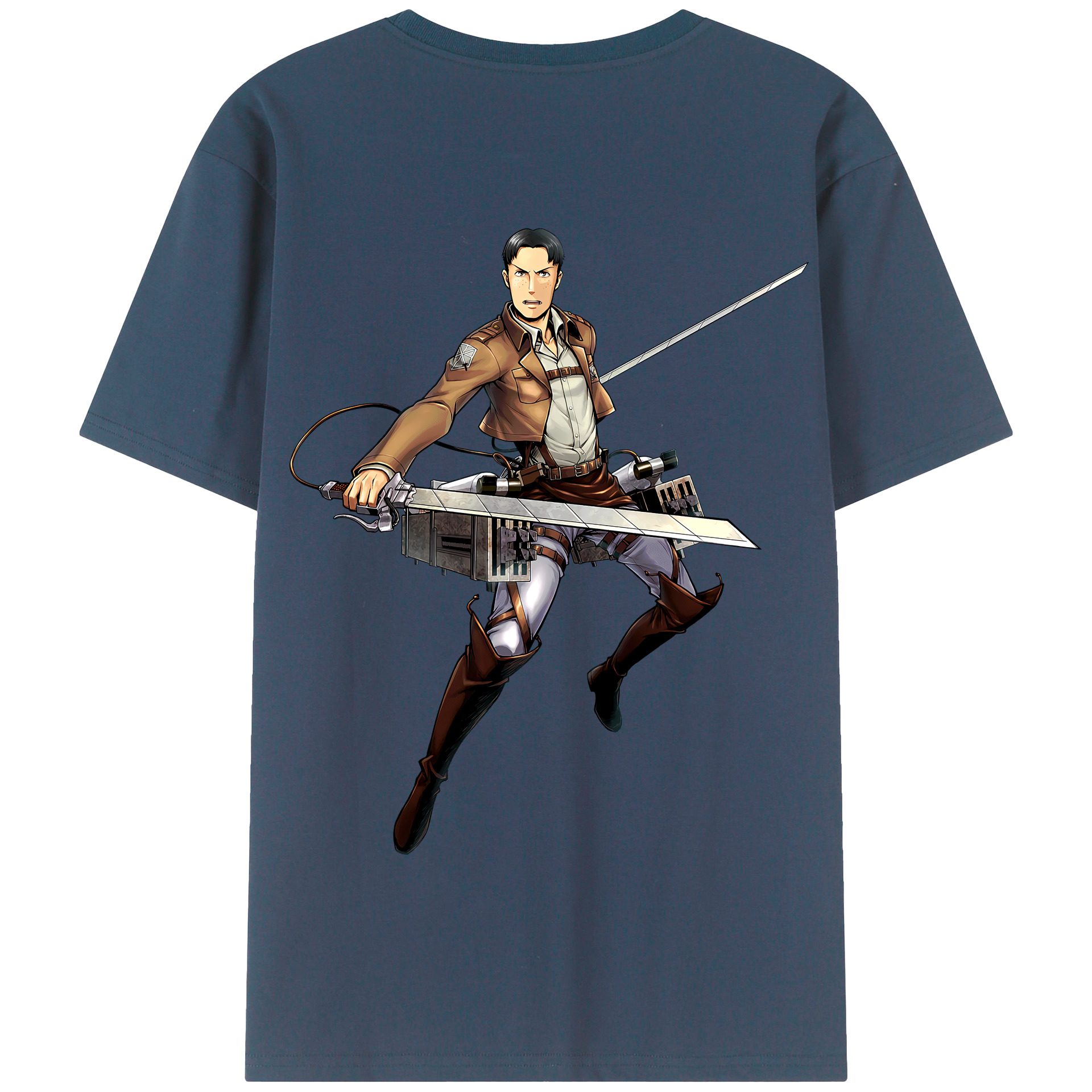 （画像用） 進撃の巨人 Attack on Titan 綿100％半袖Tシャツ（背面プリント）