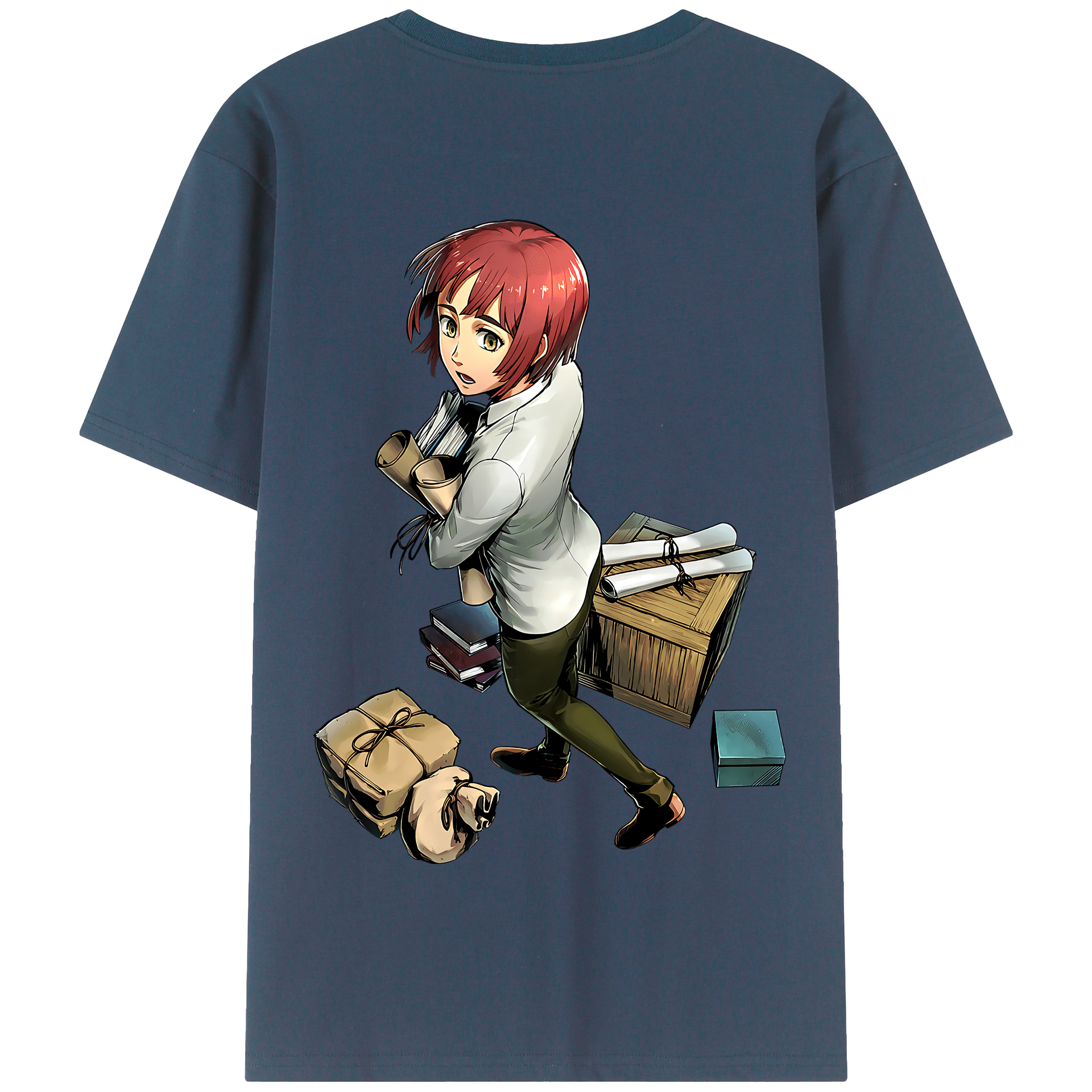 （画像用） 進撃の巨人 Attack on Titan 綿100％半袖Tシャツ（背面プリント）