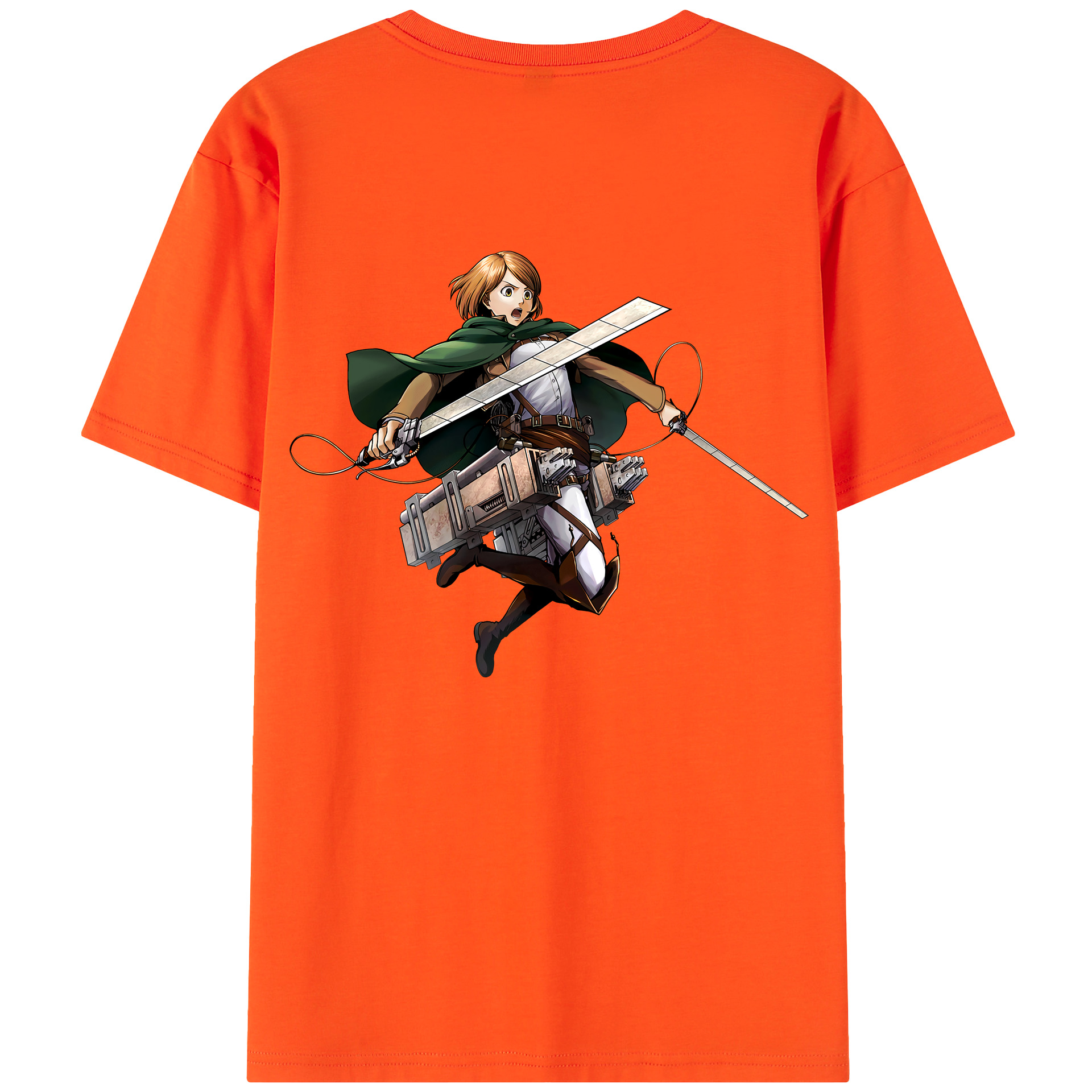 （画像用） 進撃の巨人 ペトラ·ラル Attack on Titan Petra Rall 綿100％半袖Tシャツ（背面プリント）