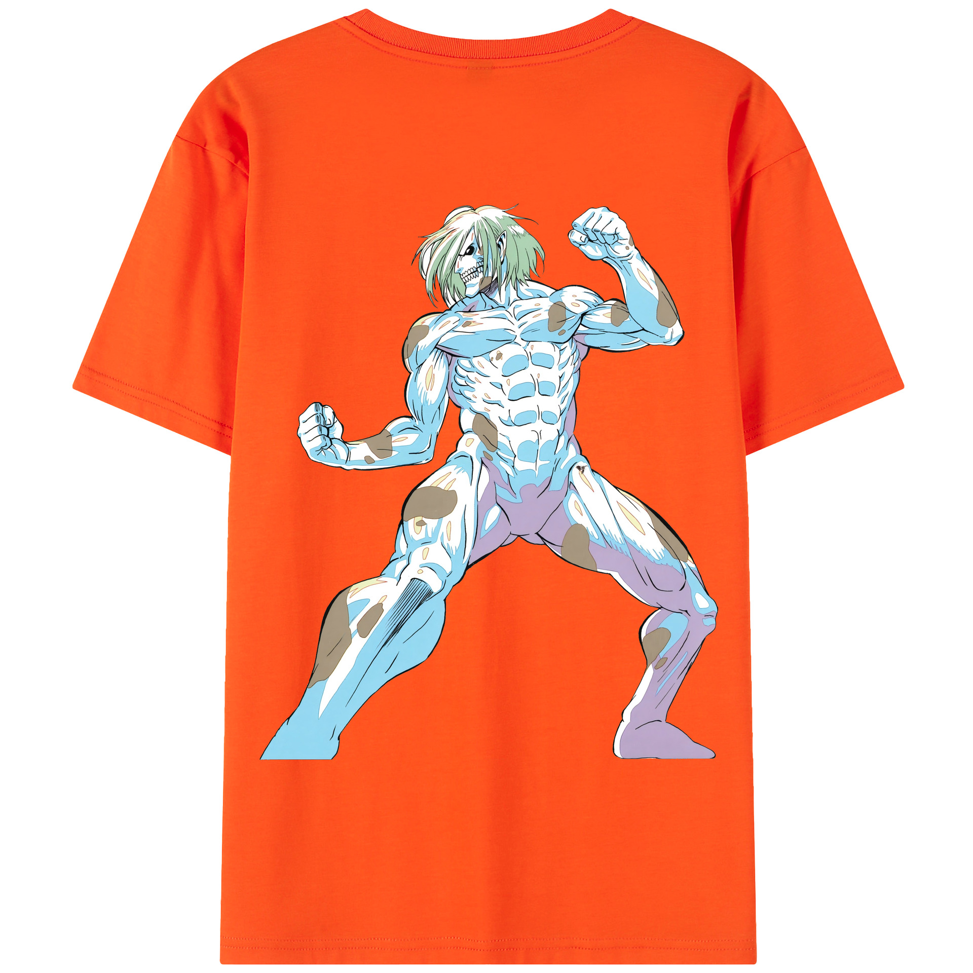 （画像用） 進撃の巨人 Attack on Titan 綿100％半袖Tシャツ（背面プリント）
