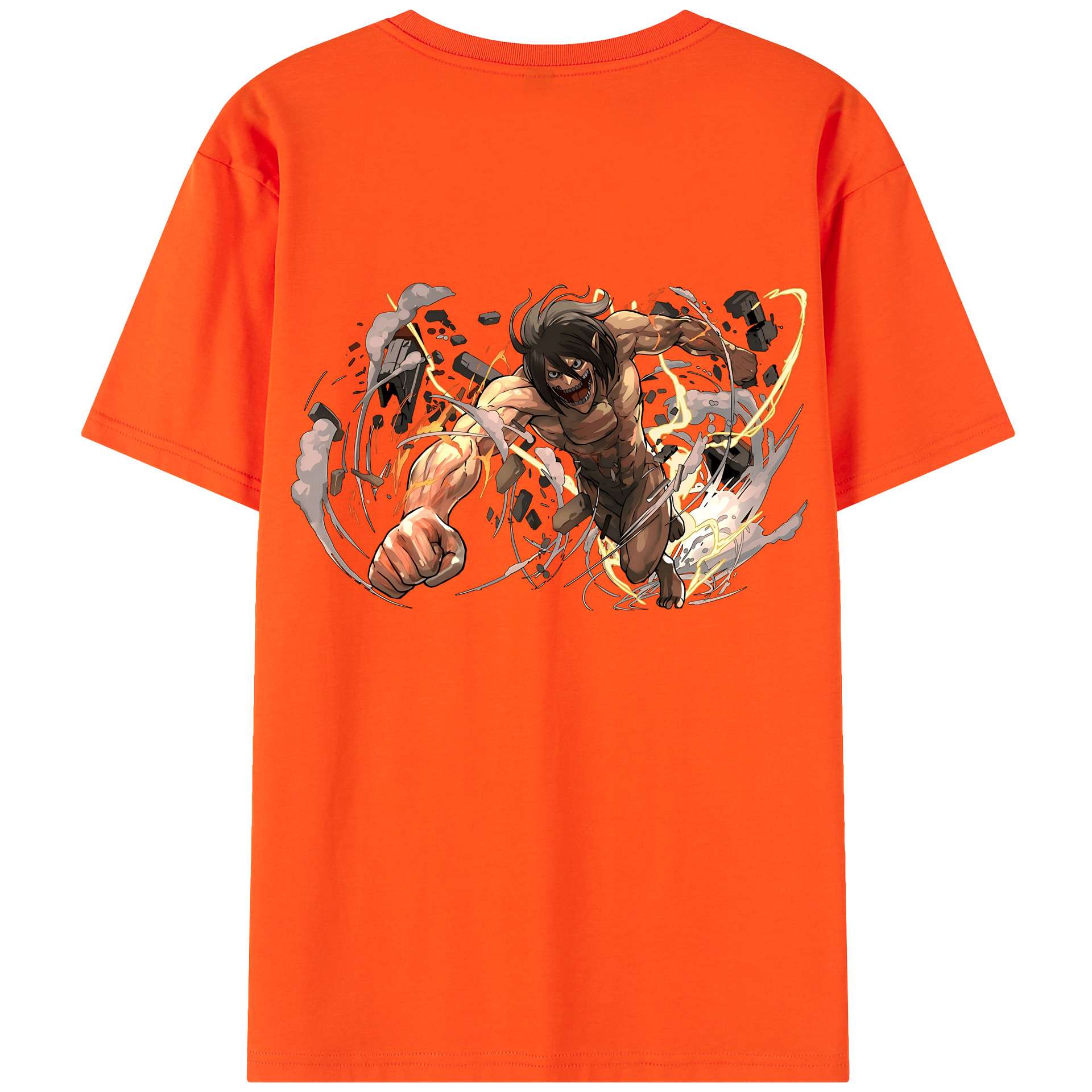 （画像用） 進撃の巨人 Attack on Titan 綿100％半袖Tシャツ（背面プリント）