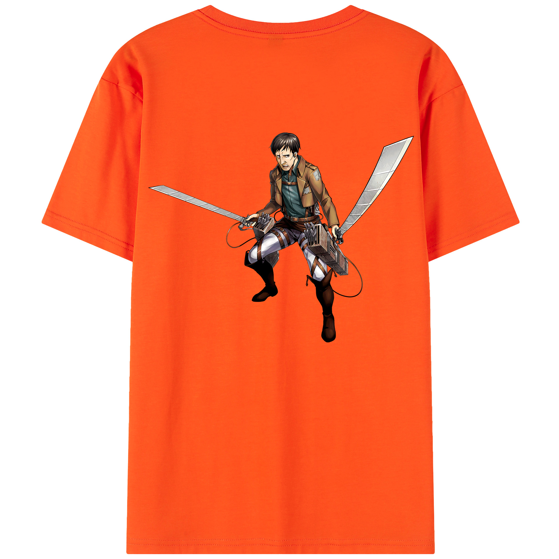 （画像用） 進撃の巨人 Attack on Titan 綿100％半袖Tシャツ（背面プリント）